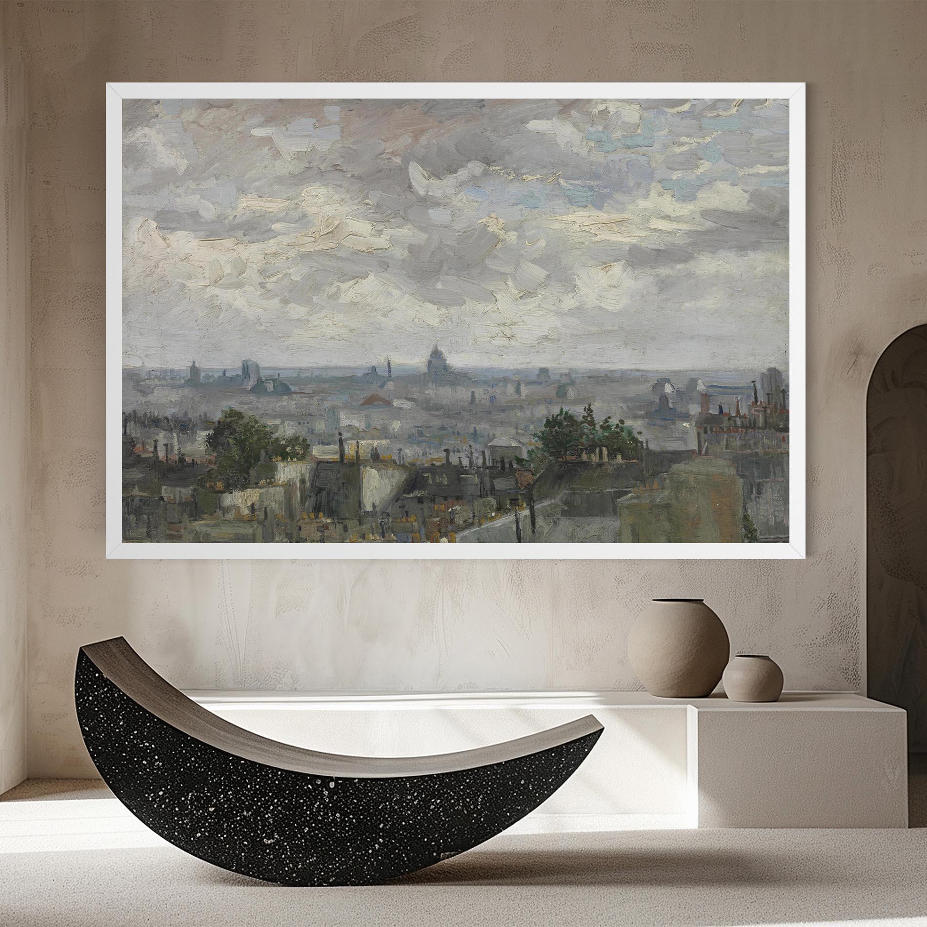 Leinwandbild Gezicht Op Paris mockup 8