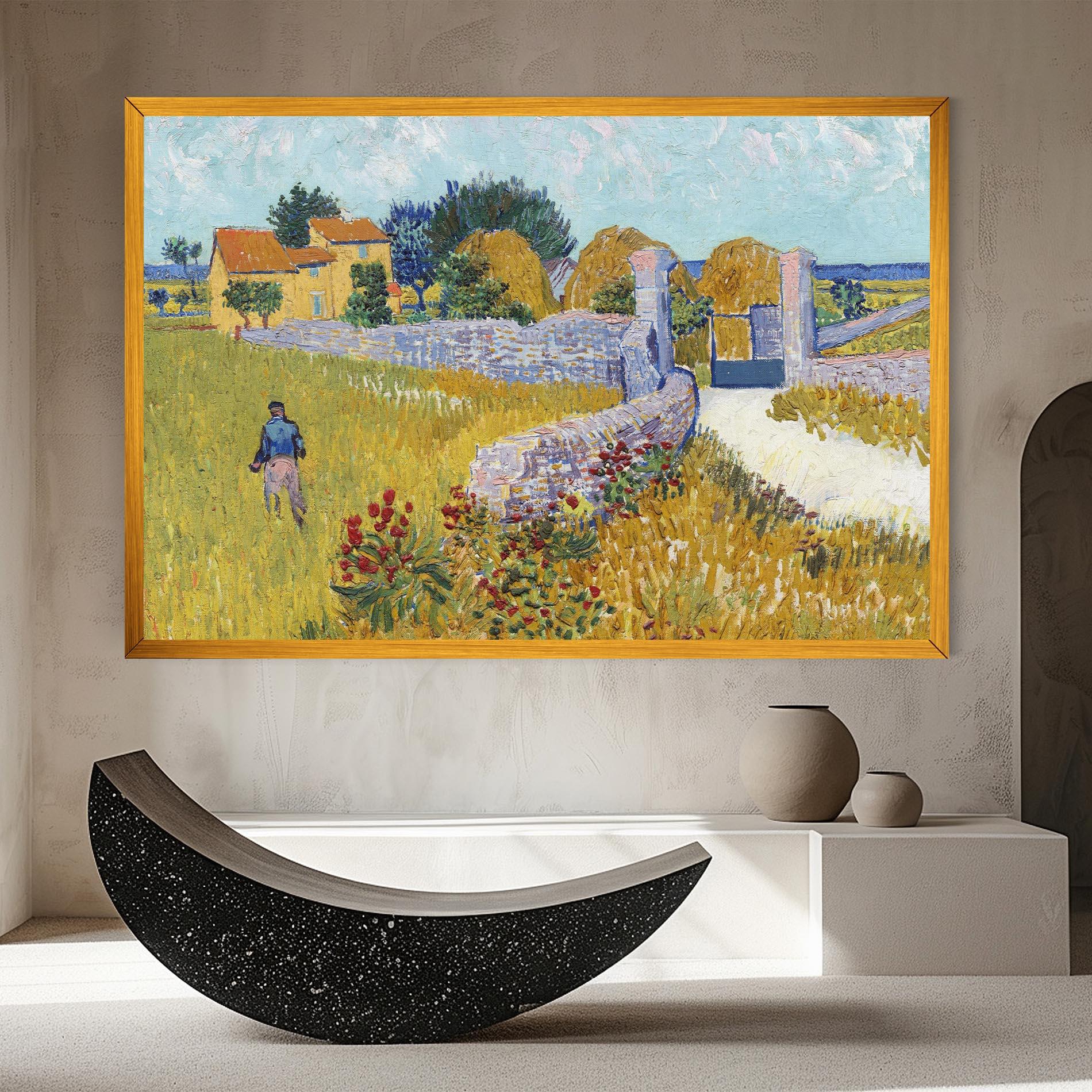 Leinwandbild Farmhouse In Provence mockup 8