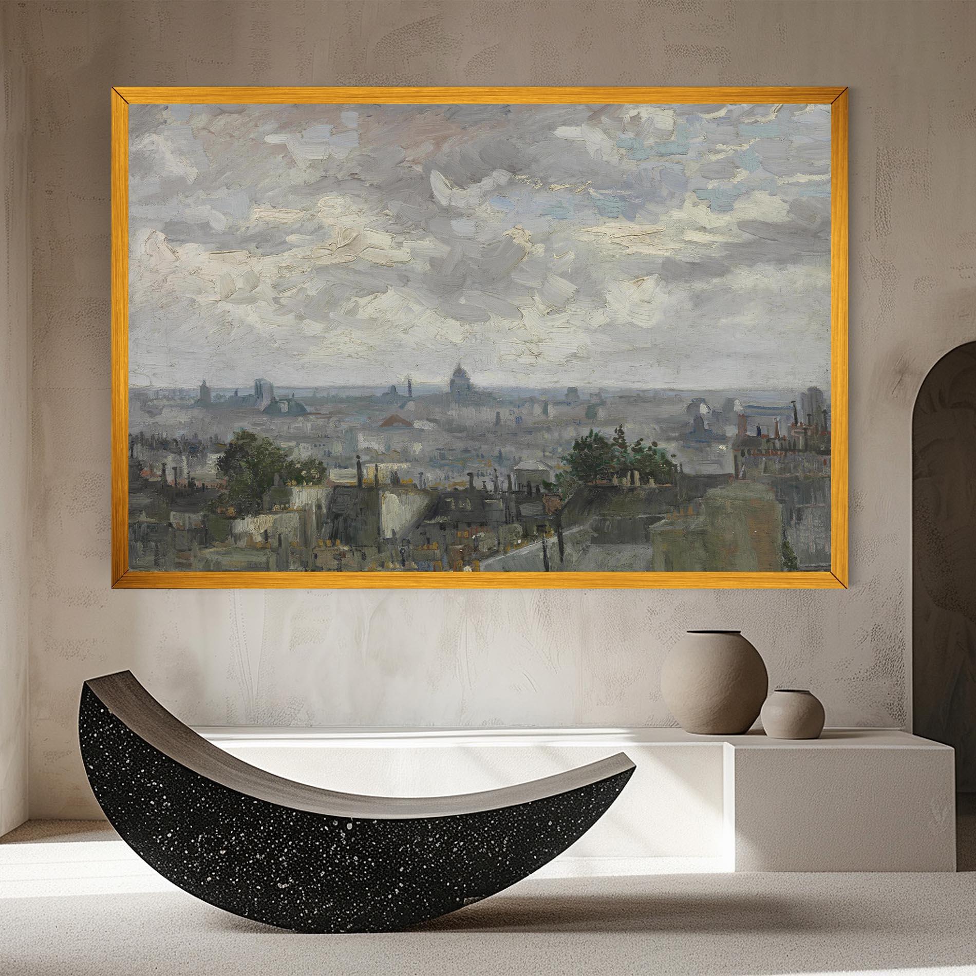 Leinwandbild Gezicht Op Paris mockup 8