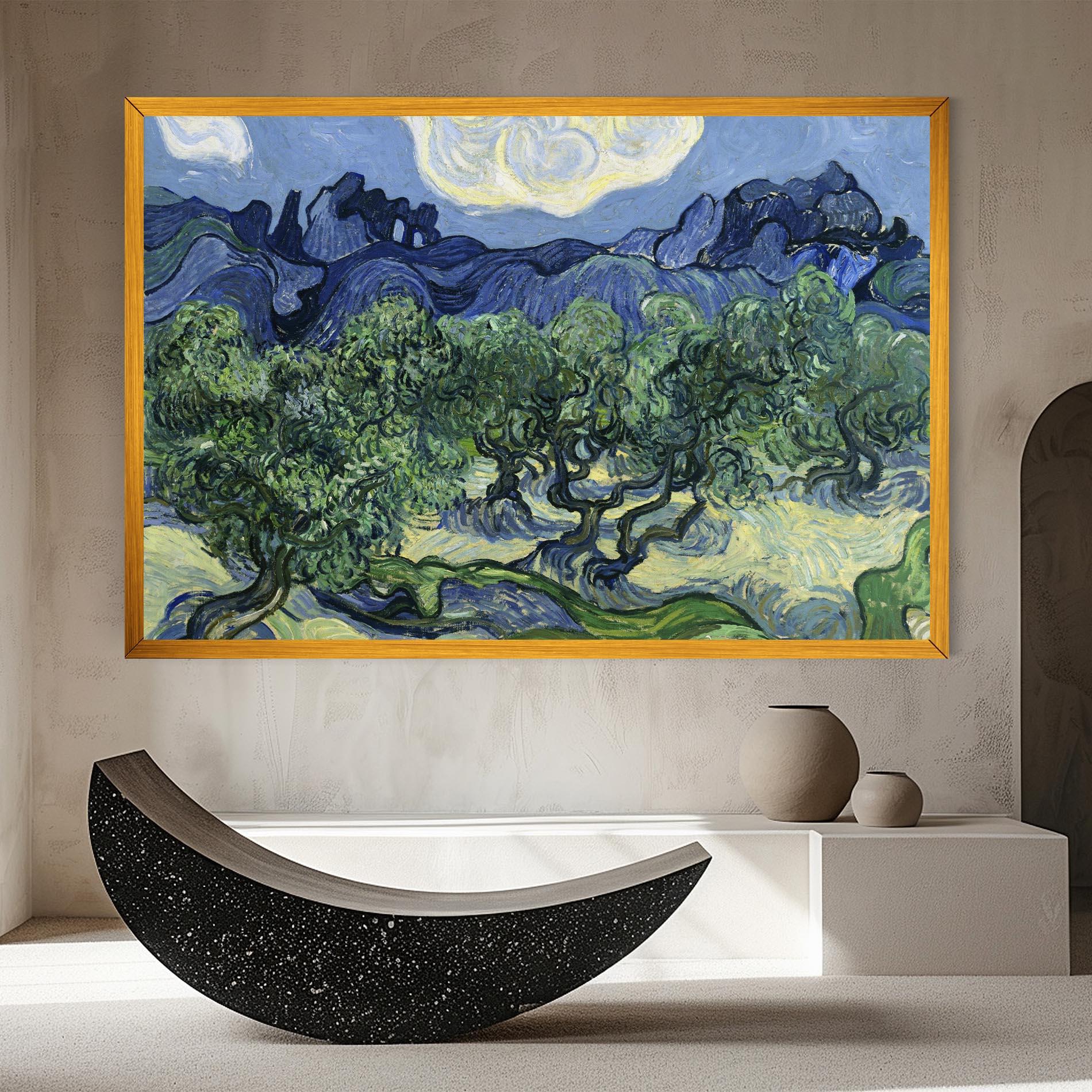 Leinwandbild Olive Trees Alpilles mockup 8