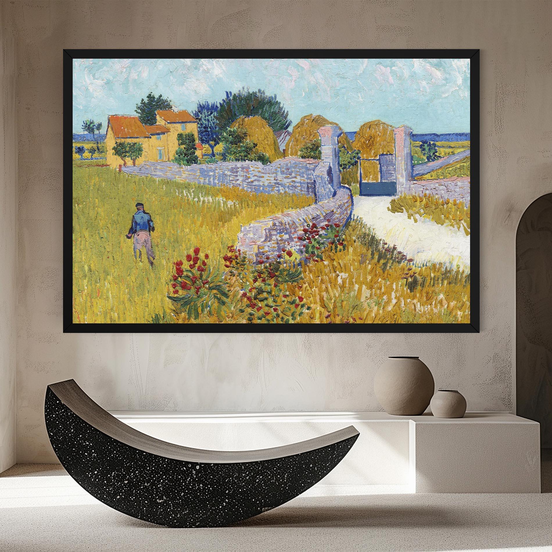 Leinwandbild Farmhouse In Provence mockup 8