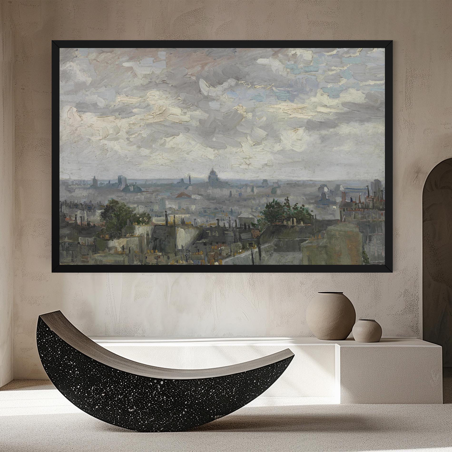 Leinwandbild Gezicht Op Paris mockup 8