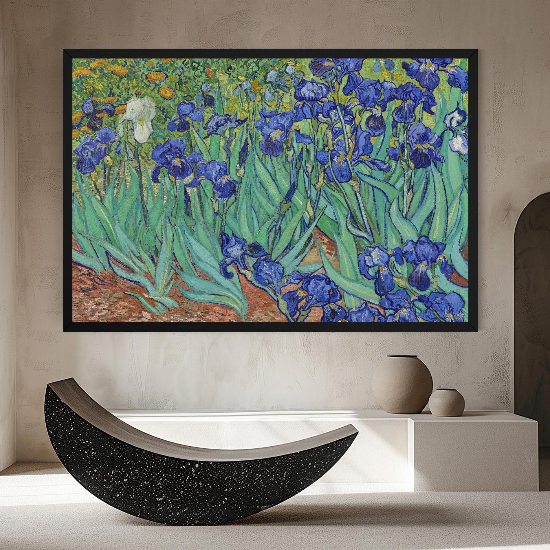 Leinwandbild Irises Van Gogh mockup 8