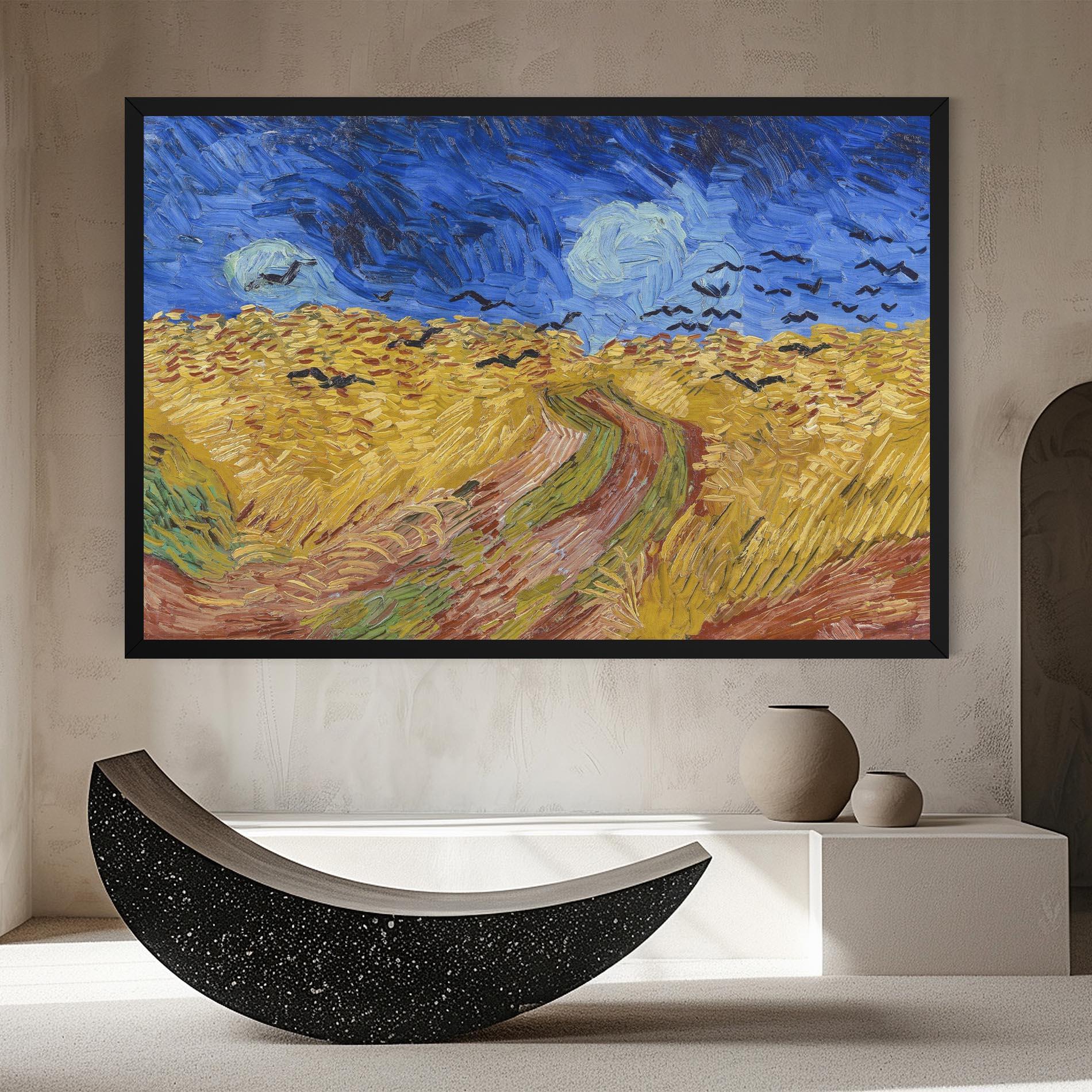 Leinwandbild Wheatfield Crows mockup 8