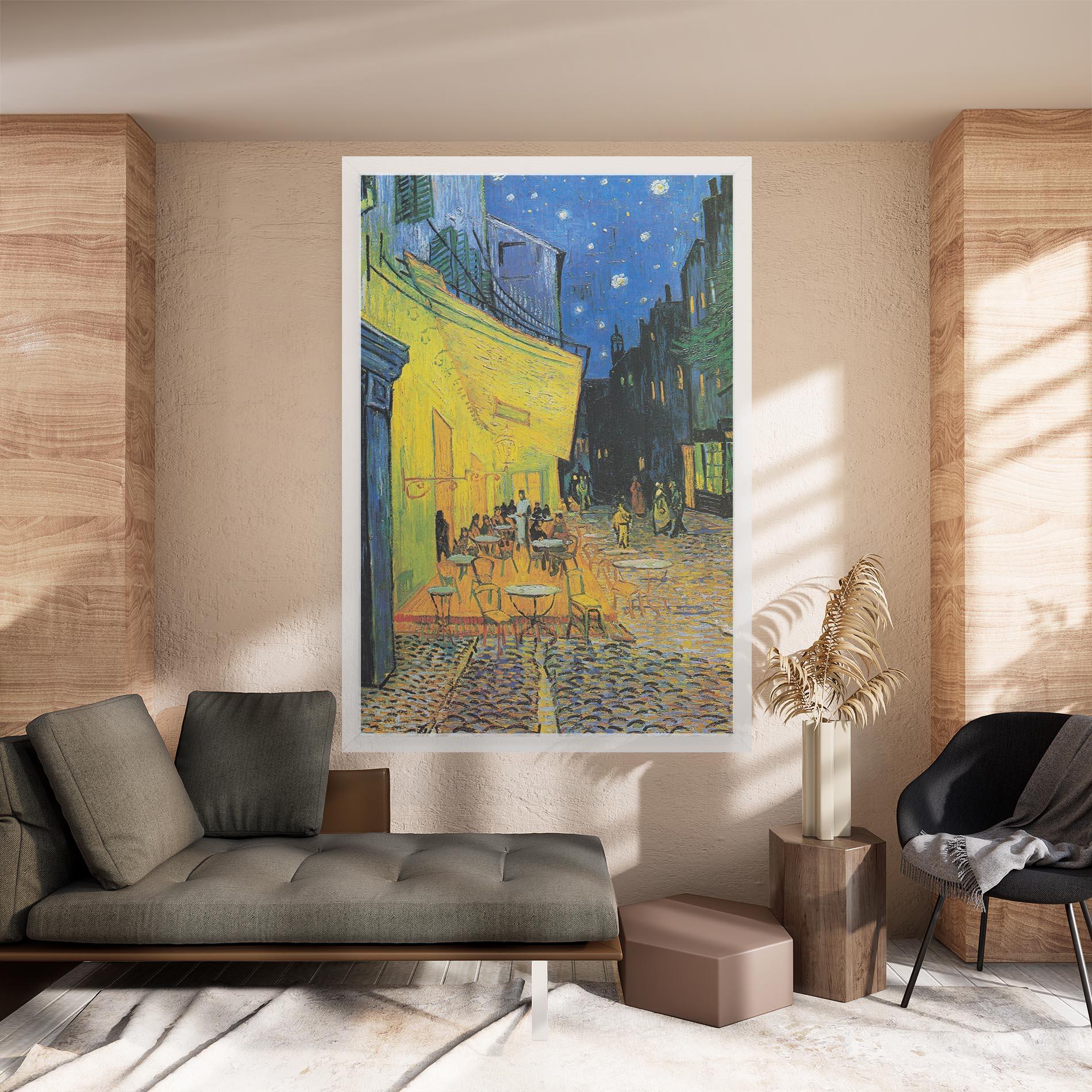 Leinwandbild Cafe Terrace At Night mockup 8