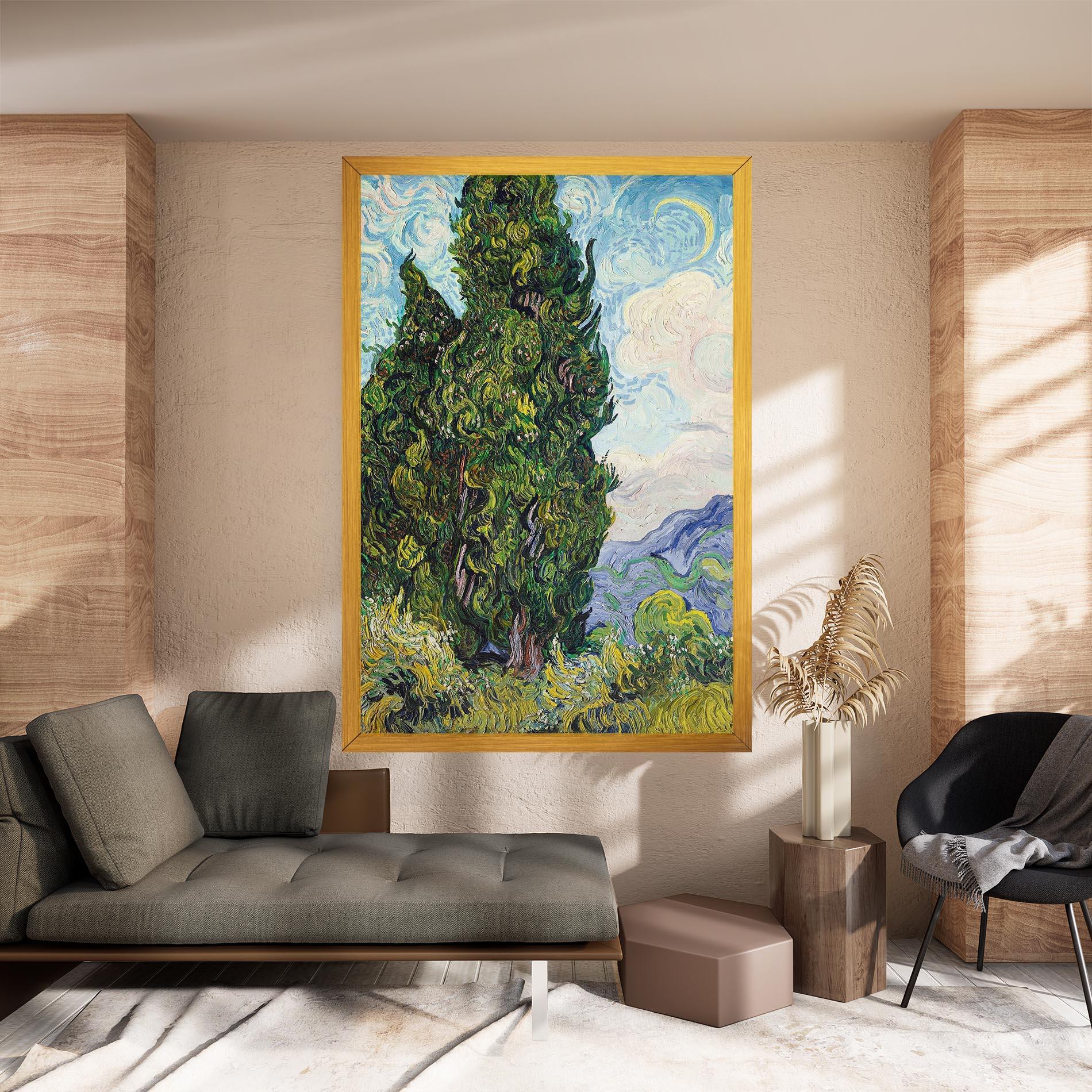 Leinwandbild Cypresses mockup 8