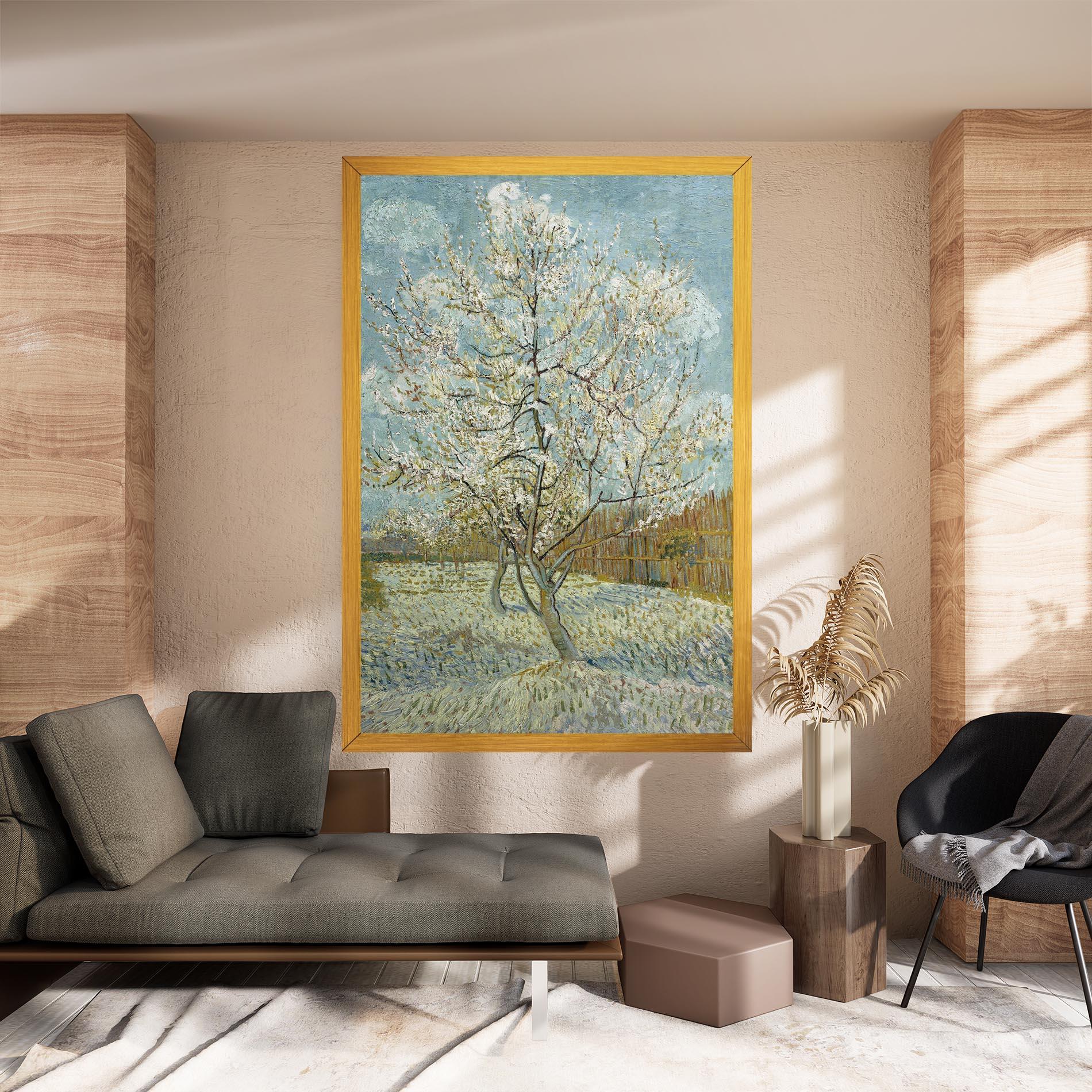 Leinwandbild De Roze Perzikboom mockup 8