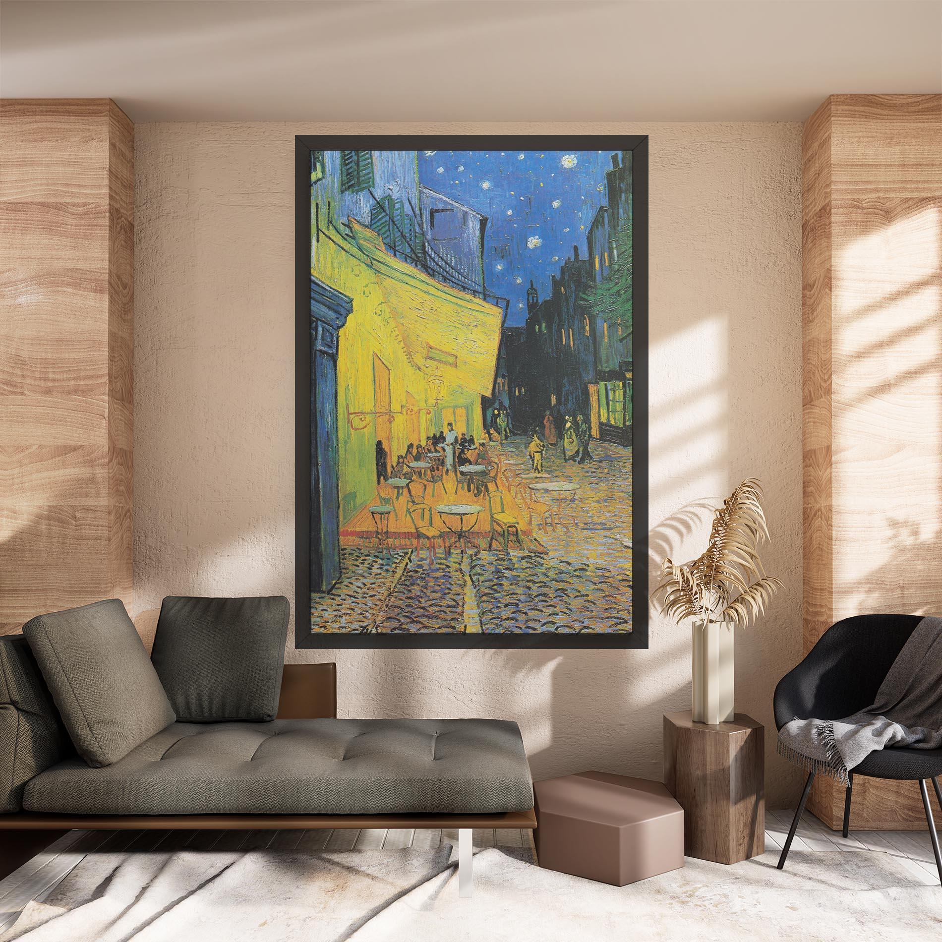 Leinwandbild Cafe Terrace At Night mockup 8