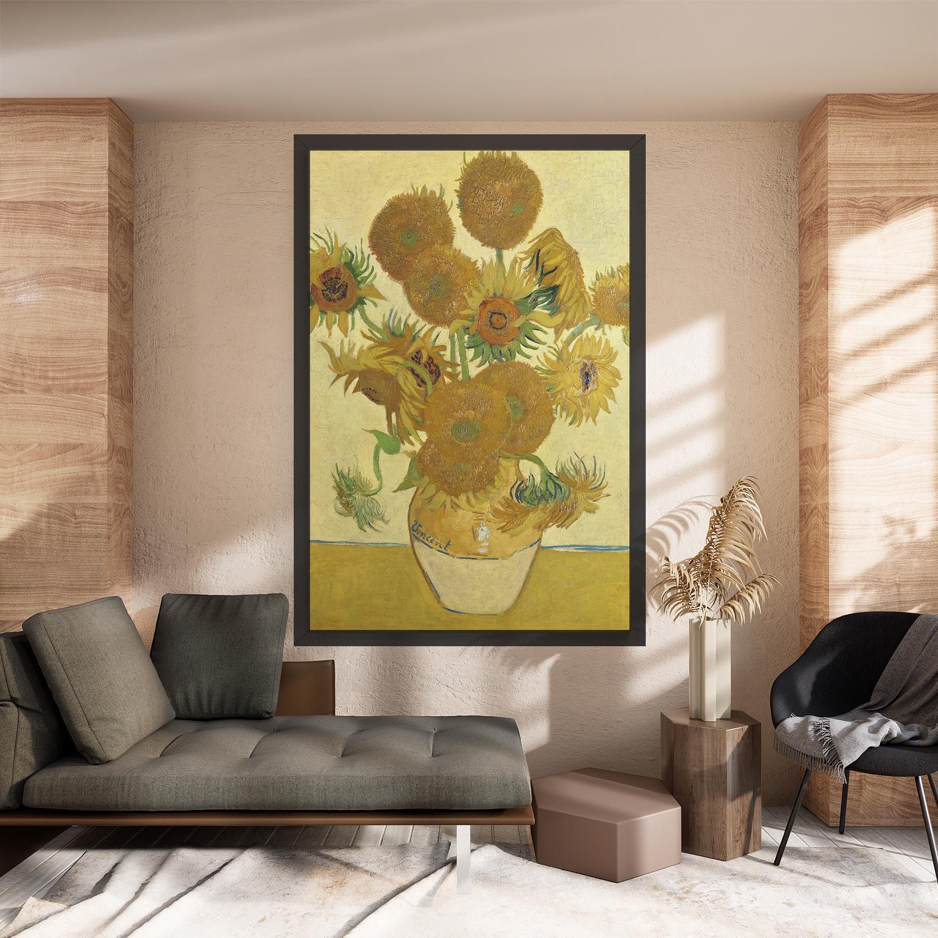 Sunflowers Vase Art mockup 8