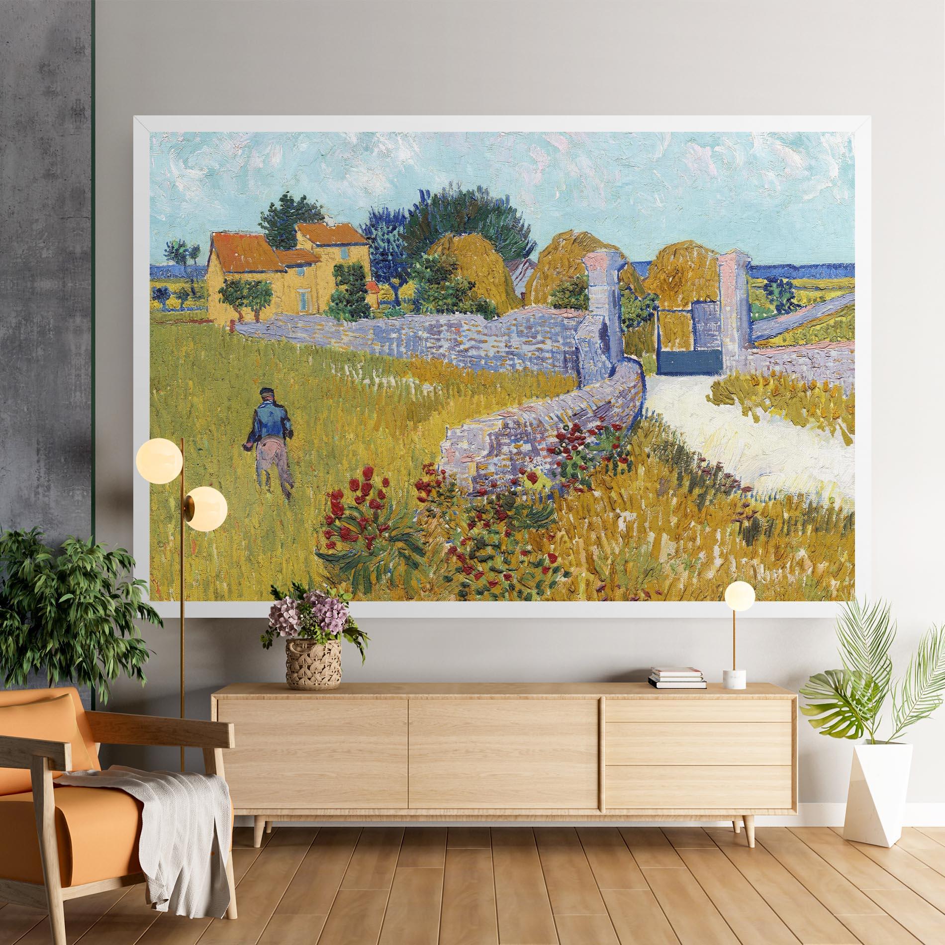 Leinwandbild Farmhouse In Provence mockup 9