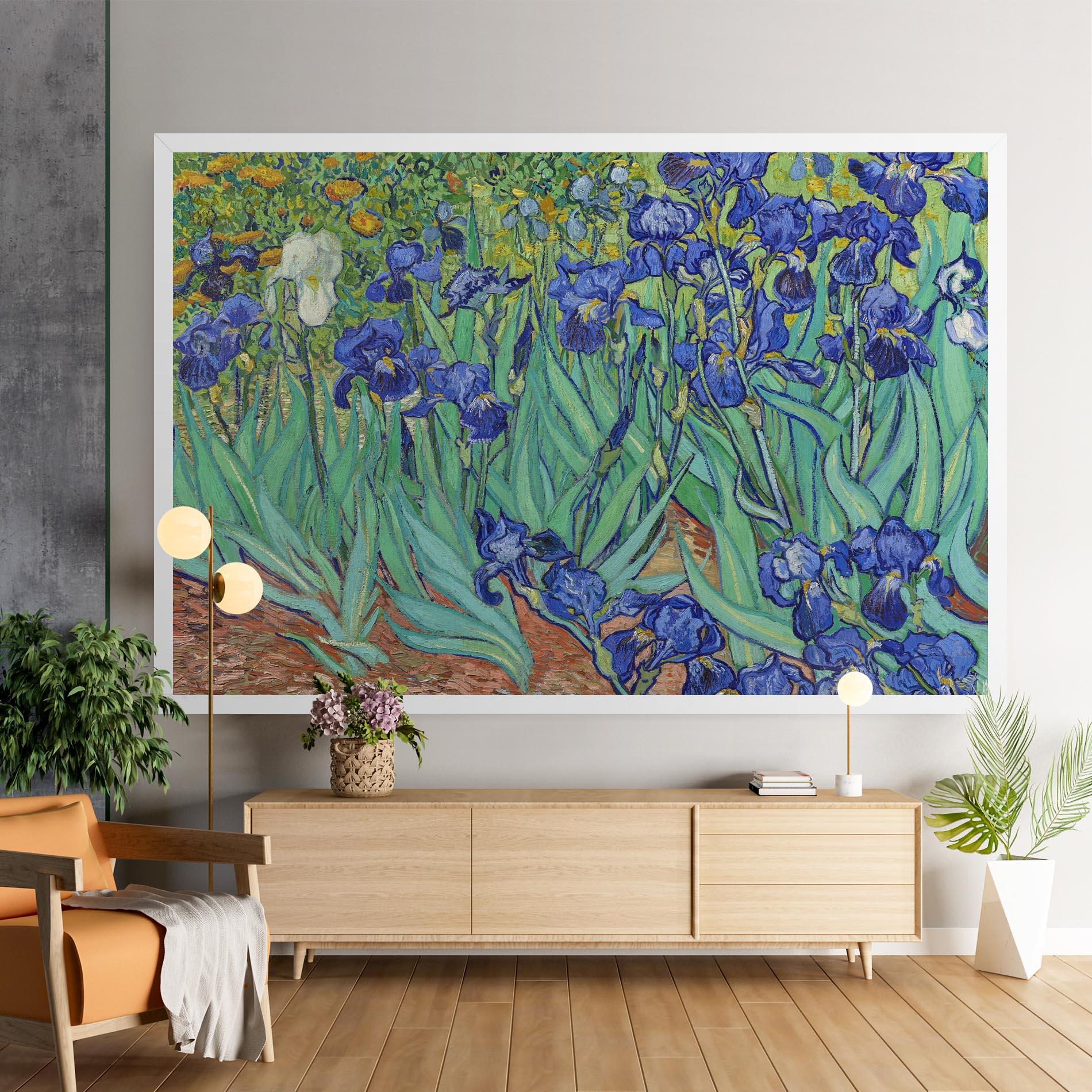 Leinwandbild Irises Van Gogh mockup 9