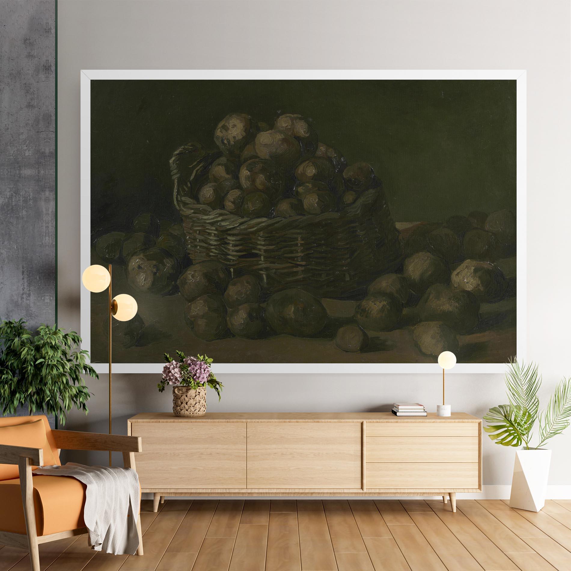 Leinwandbild Mand Met Aardappels mockup 9
