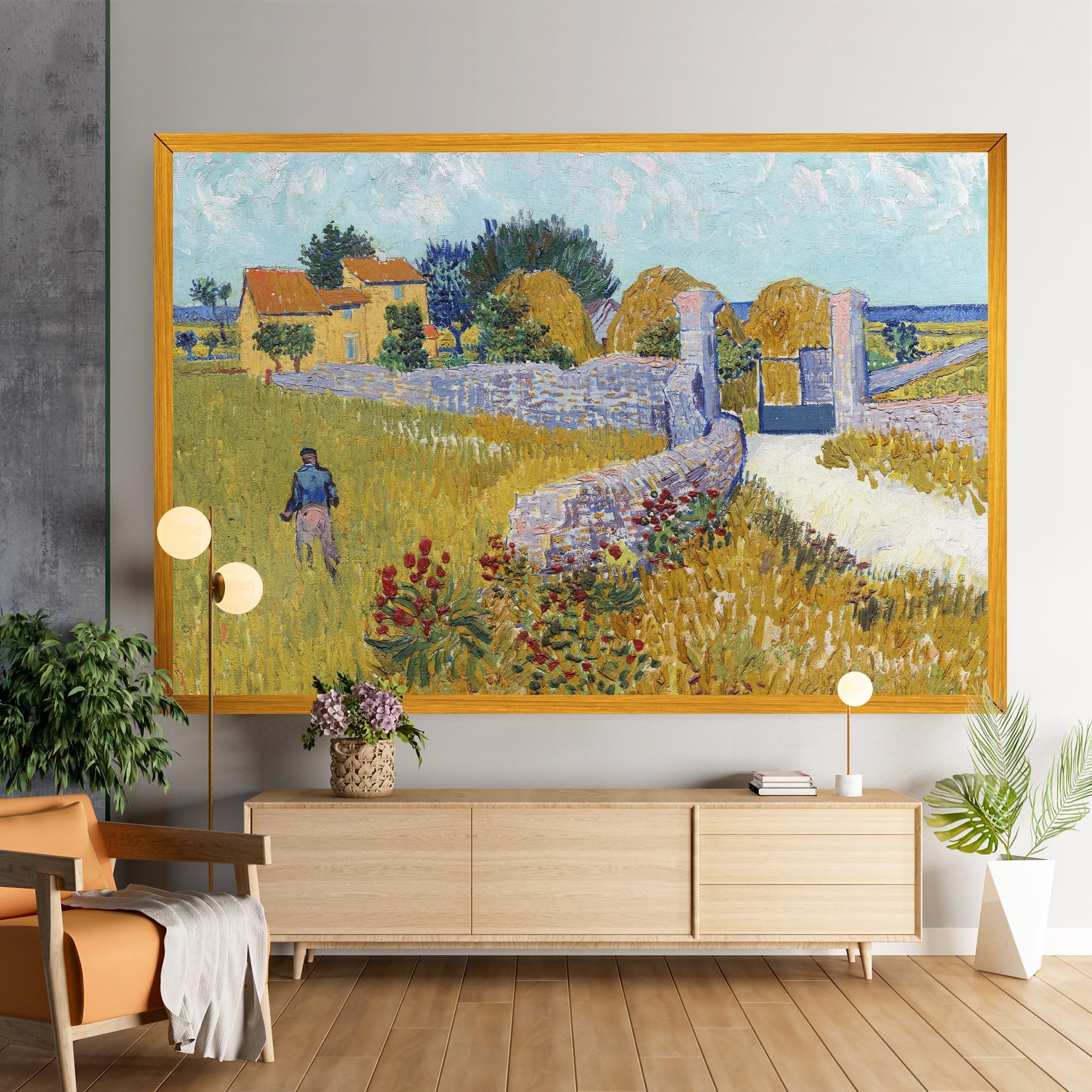 Leinwandbild Farmhouse In Provence mockup 9