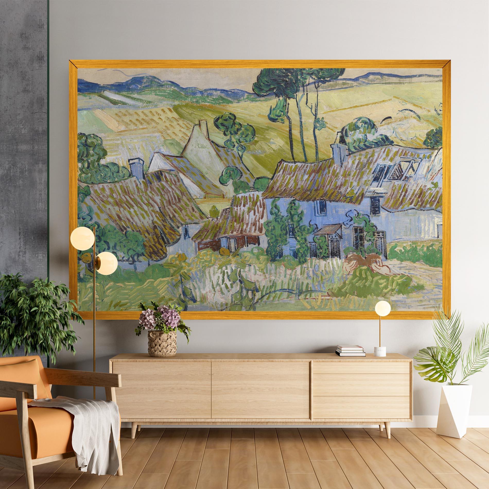 Leinwandbild Farms Near Auvers mockup 9