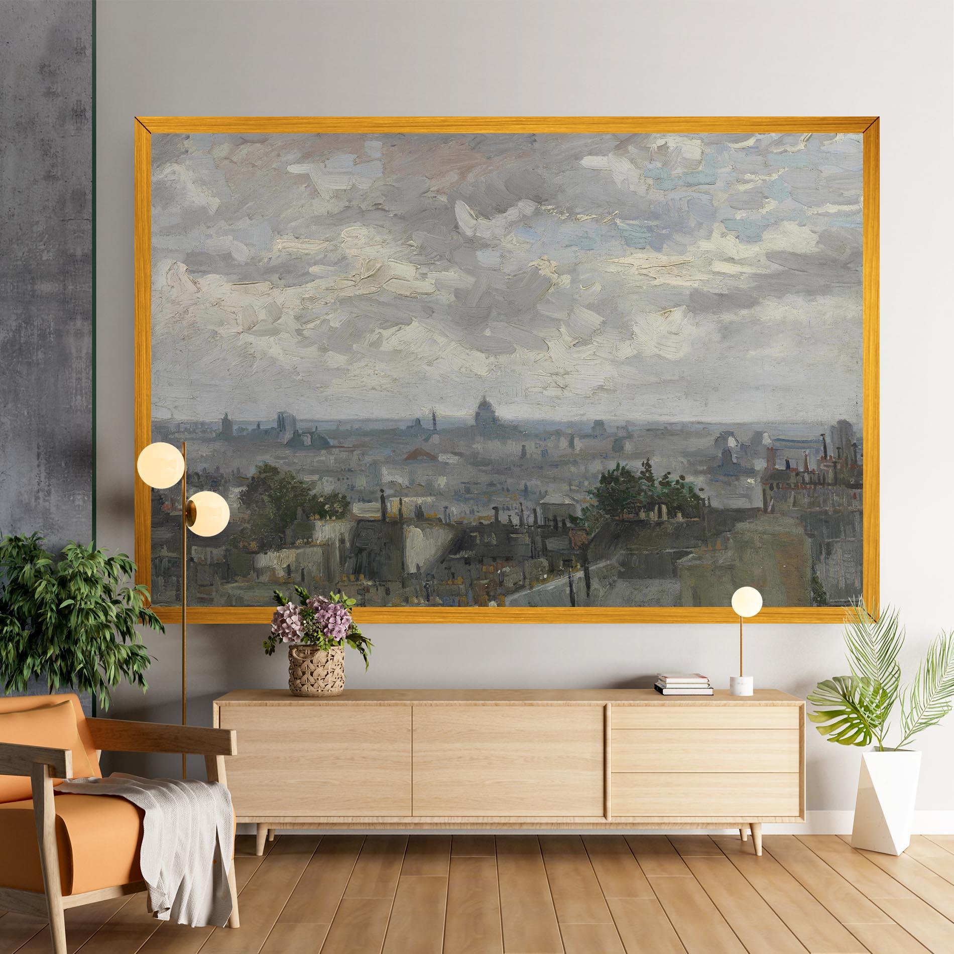 Leinwandbild Gezicht Op Paris mockup 9