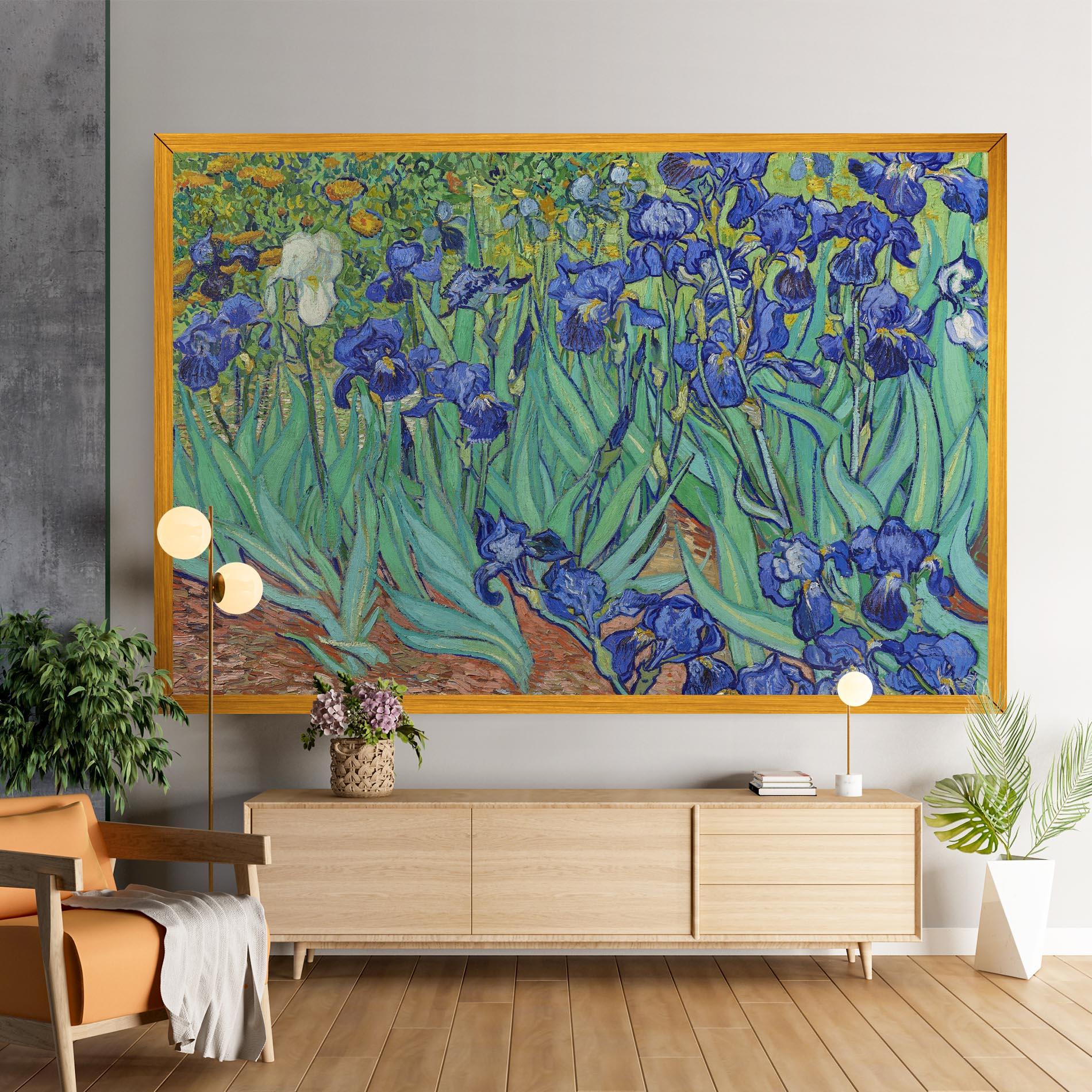 Leinwandbild Irises Van Gogh mockup 9