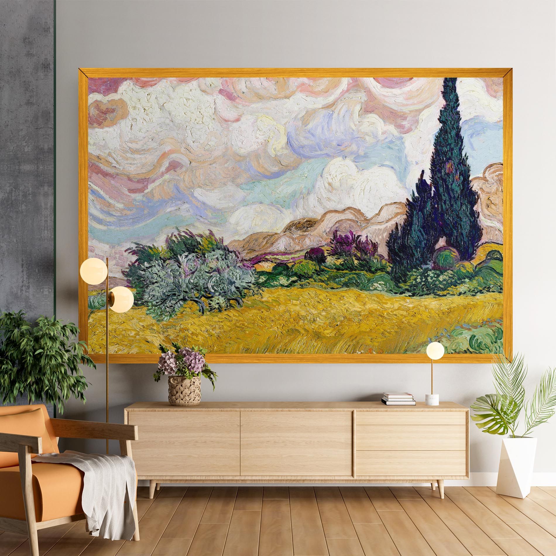 Pastel Wheat Field mockup 9