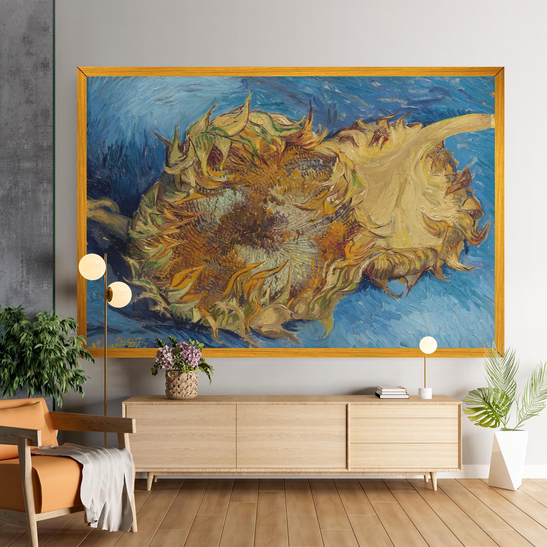 Leinwandbild Sunflowers Van Gogh mockup 9