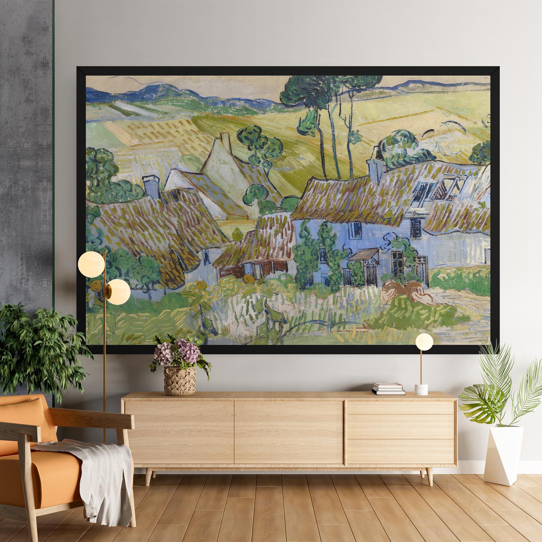 Leinwandbild Farms Near Auvers mockup 9