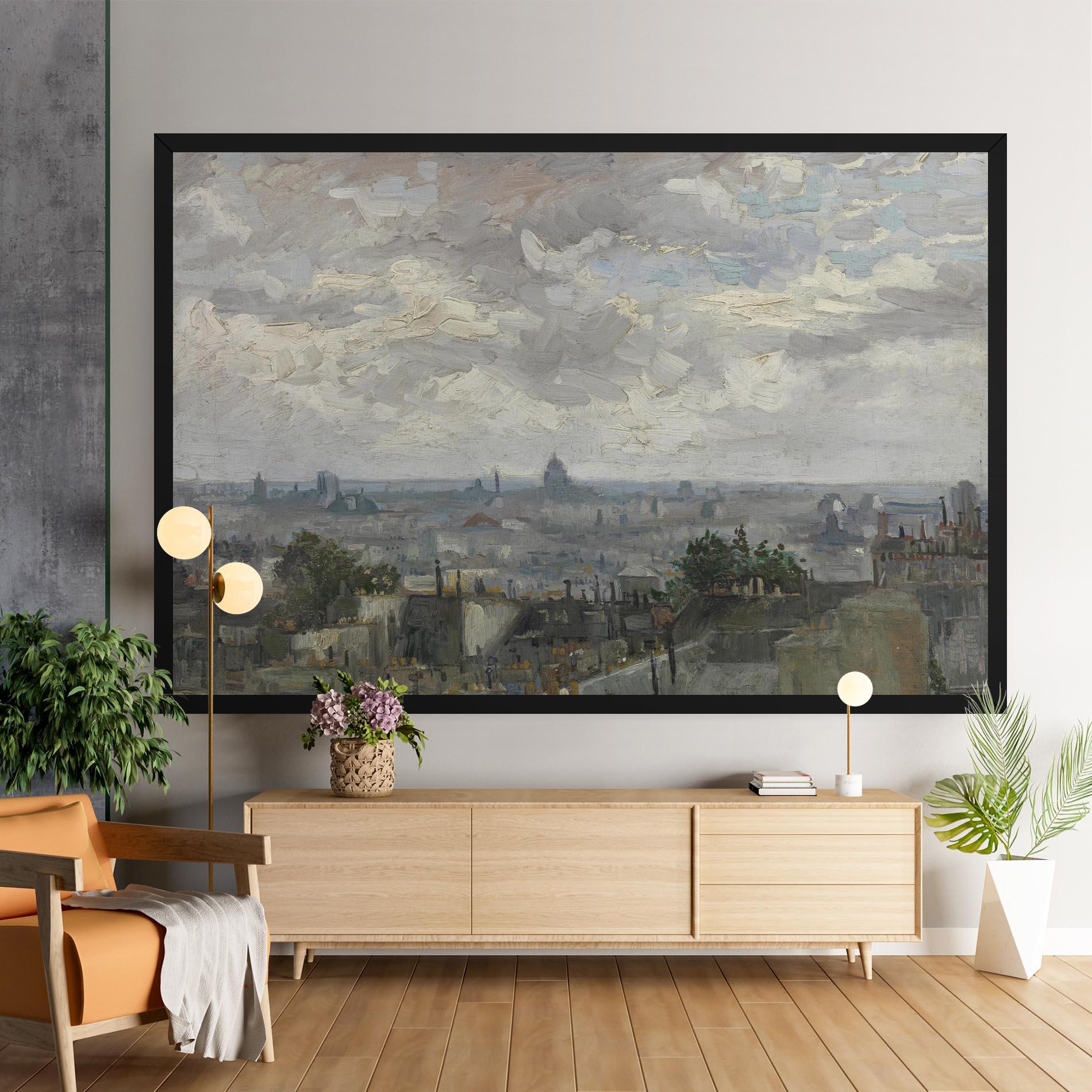 Leinwandbild Gezicht Op Paris mockup 9