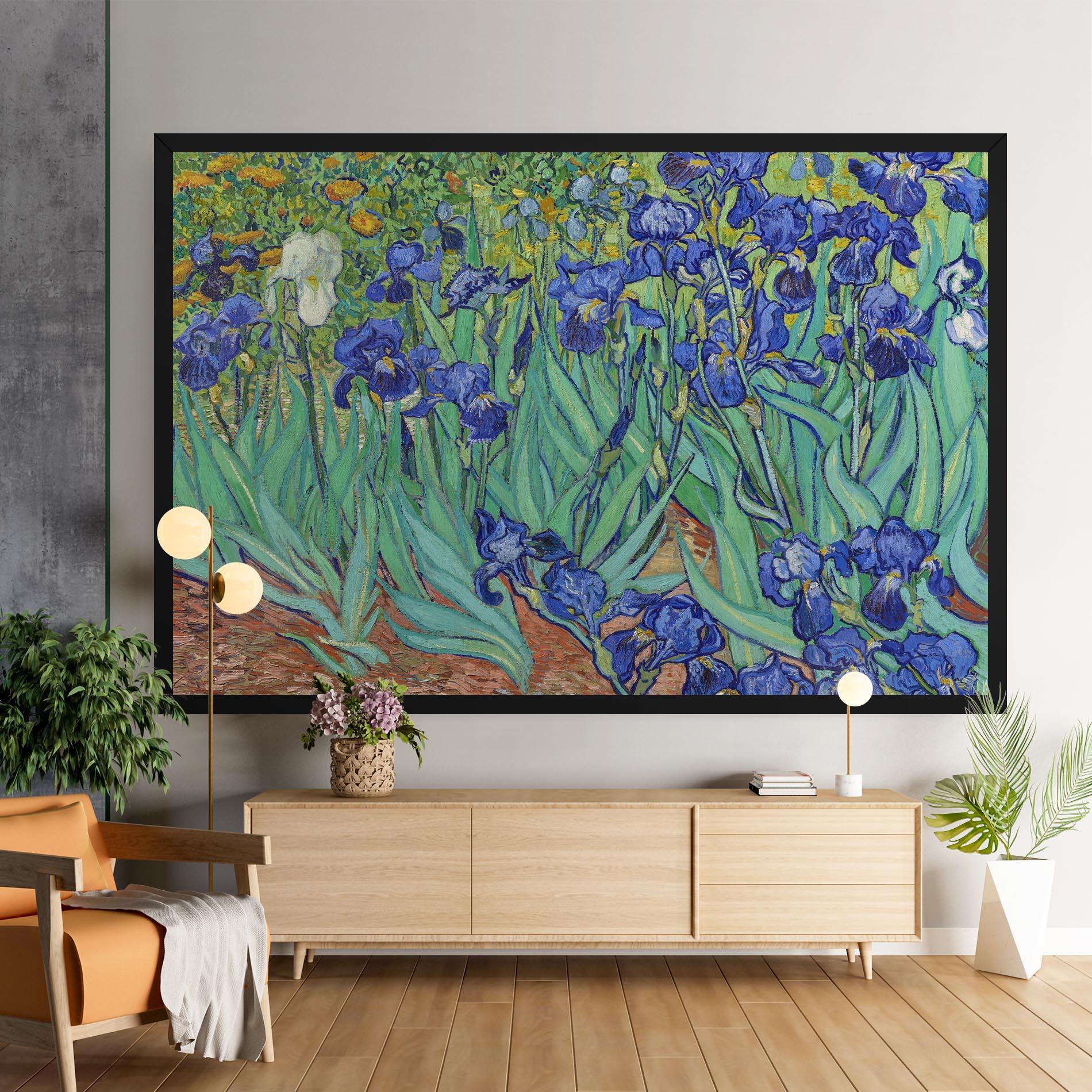 Leinwandbild Irises Van Gogh mockup 9