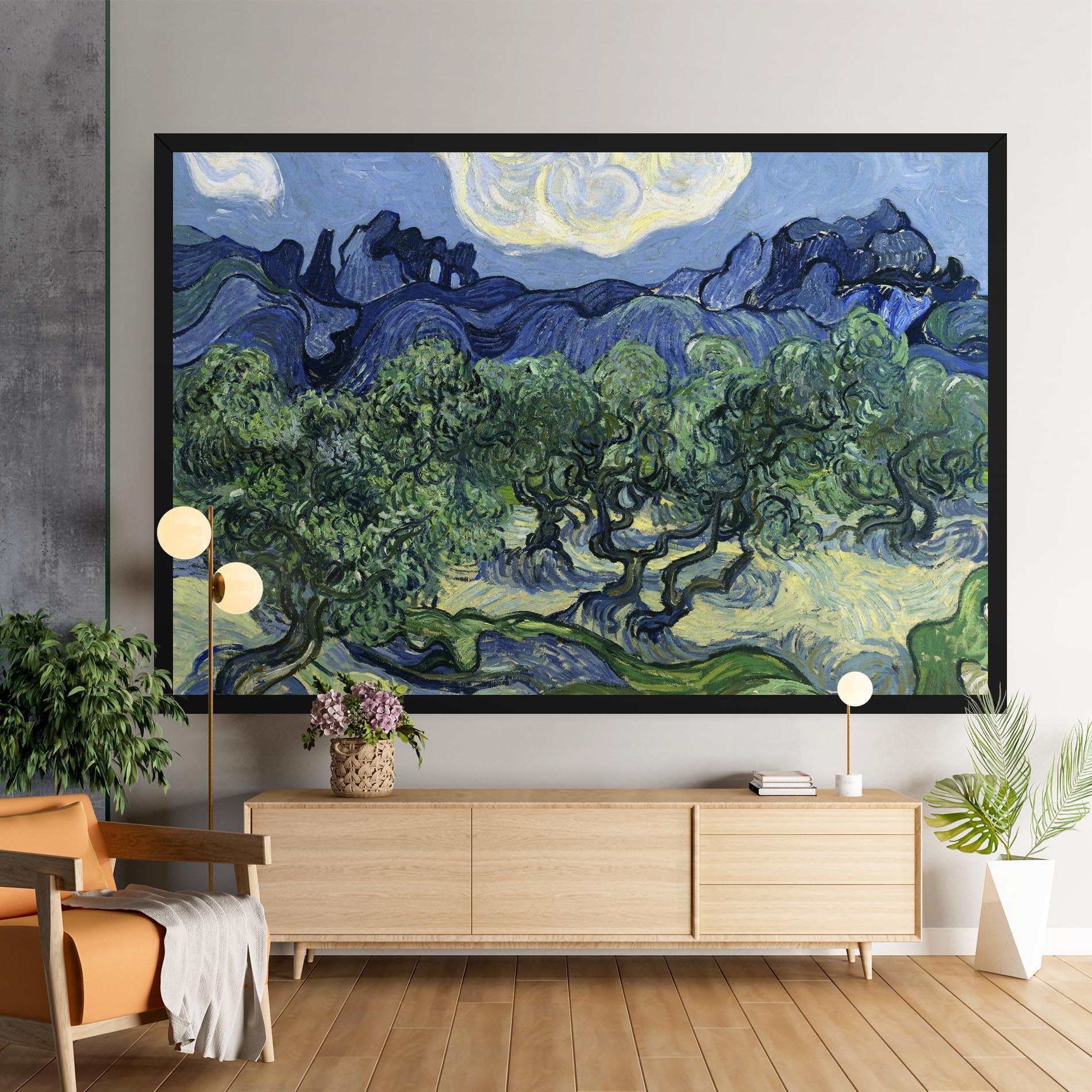 Leinwandbild Olive Trees Alpilles mockup 9