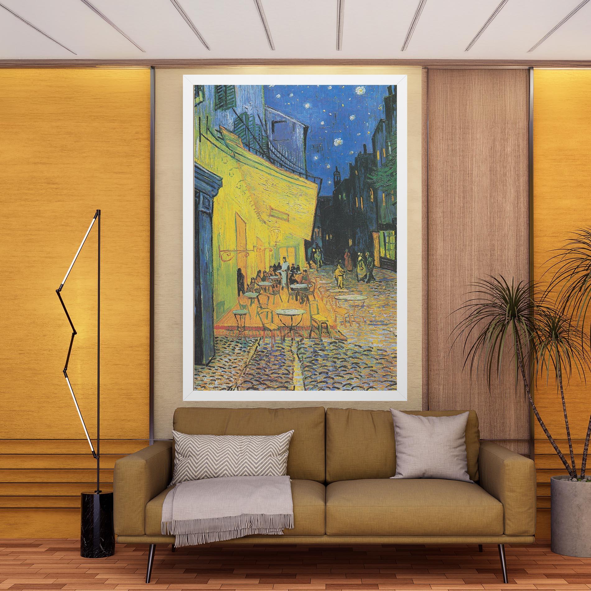 Leinwandbild Cafe Terrace At Night mockup 9