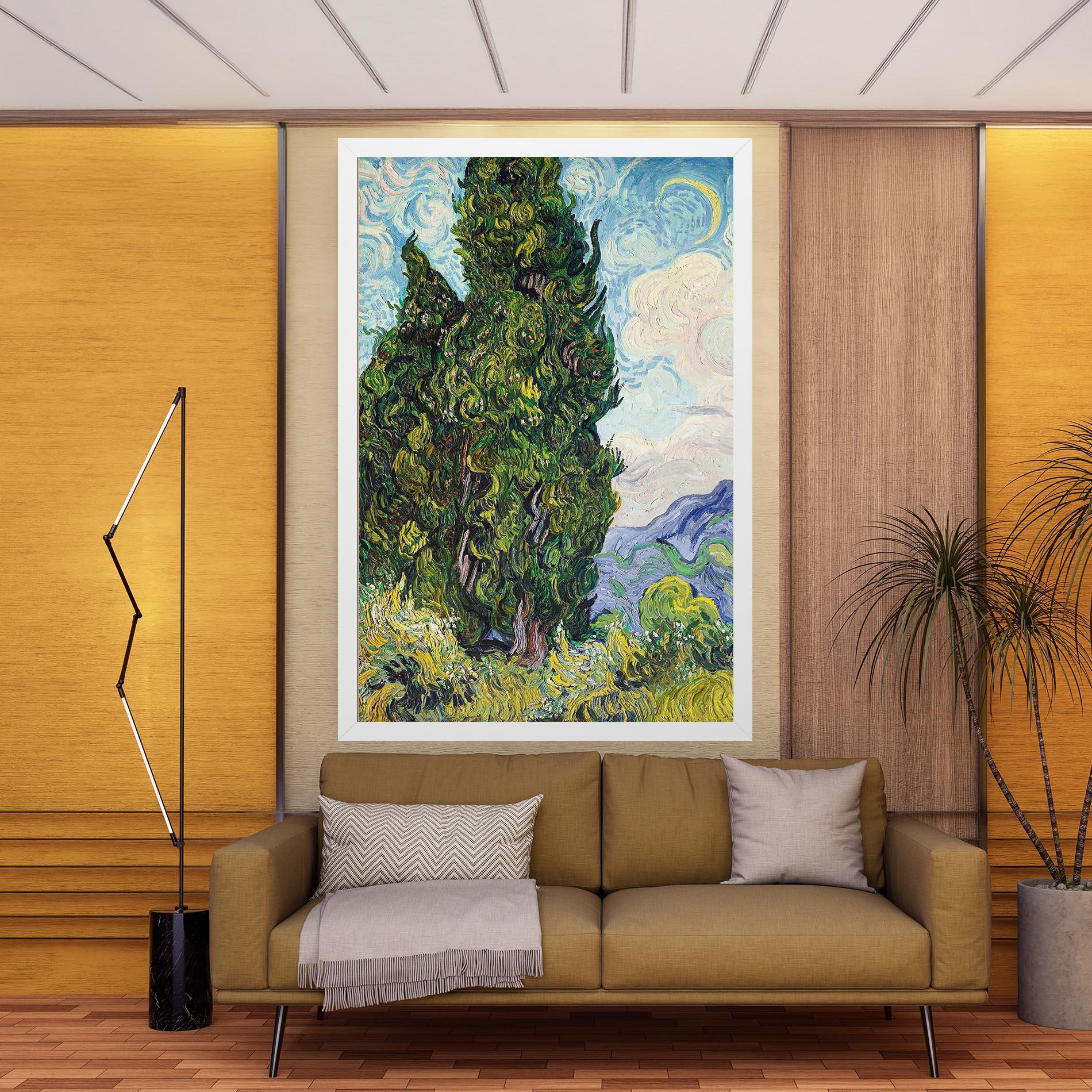 Leinwandbild Cypresses mockup 9