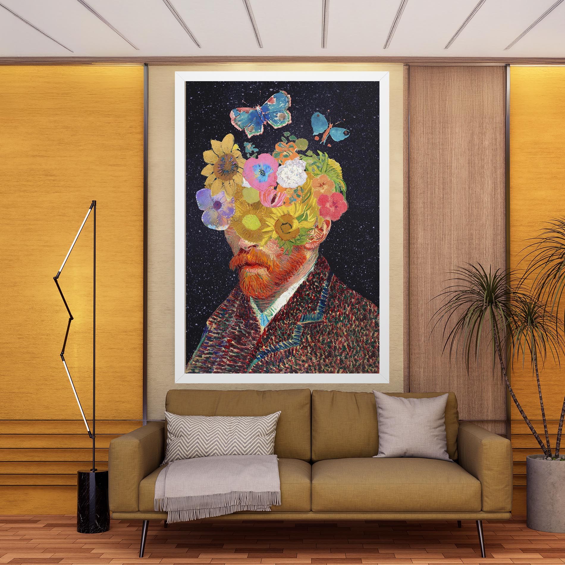 Flower Self Portrait mockup 9