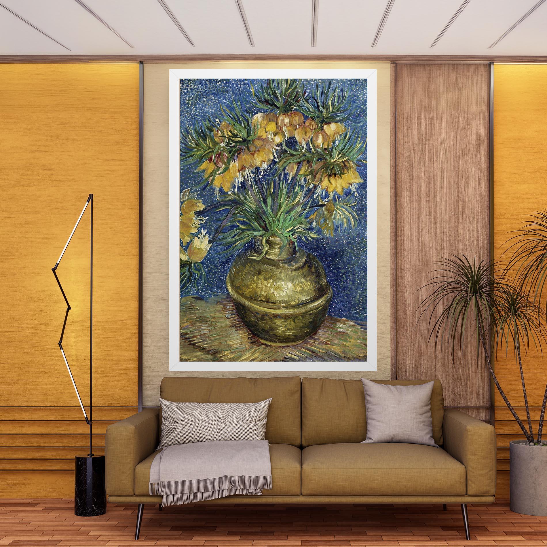 Leinwandbild Imperial Fritillaries Art mockup 9