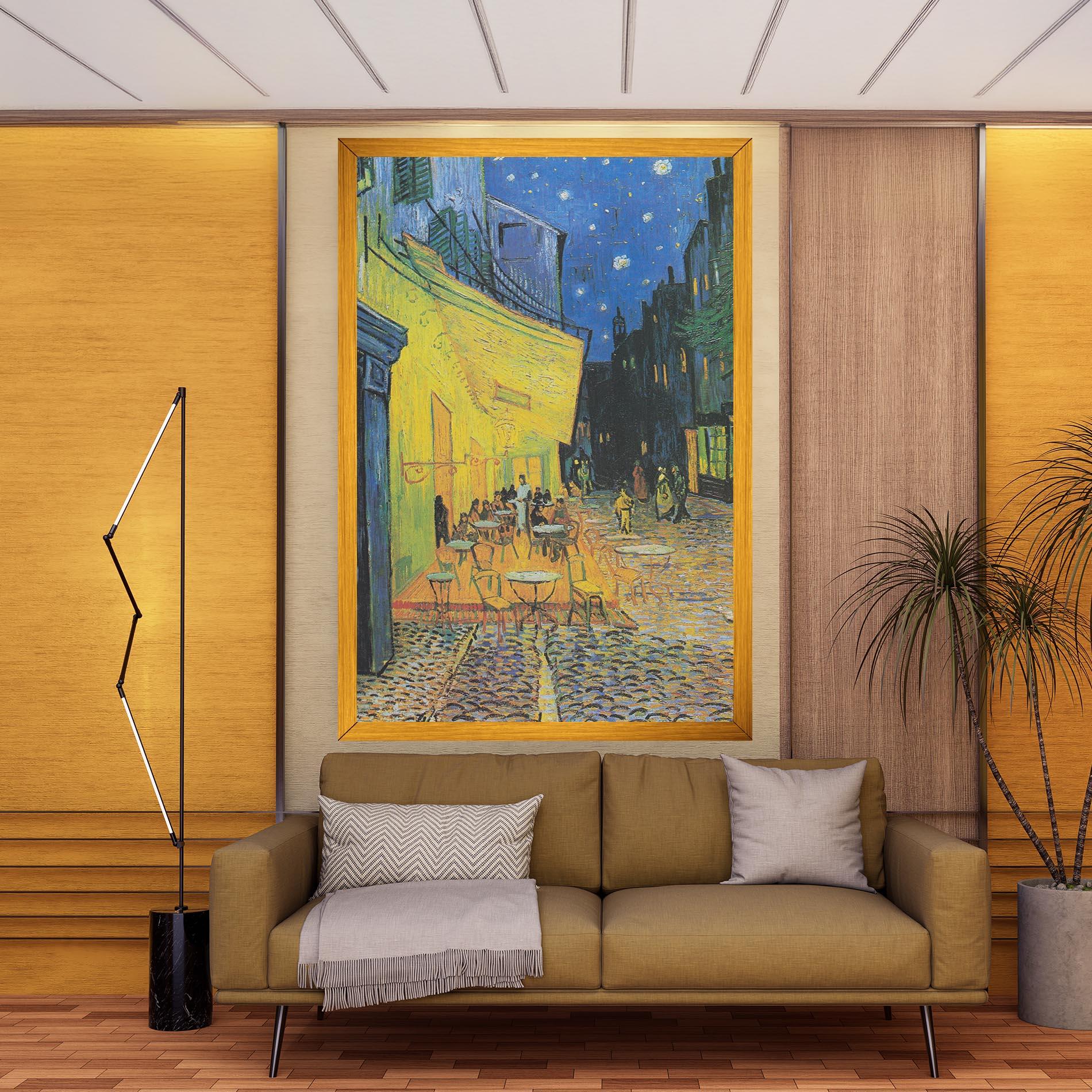 Leinwandbild Cafe Terrace At Night mockup 9