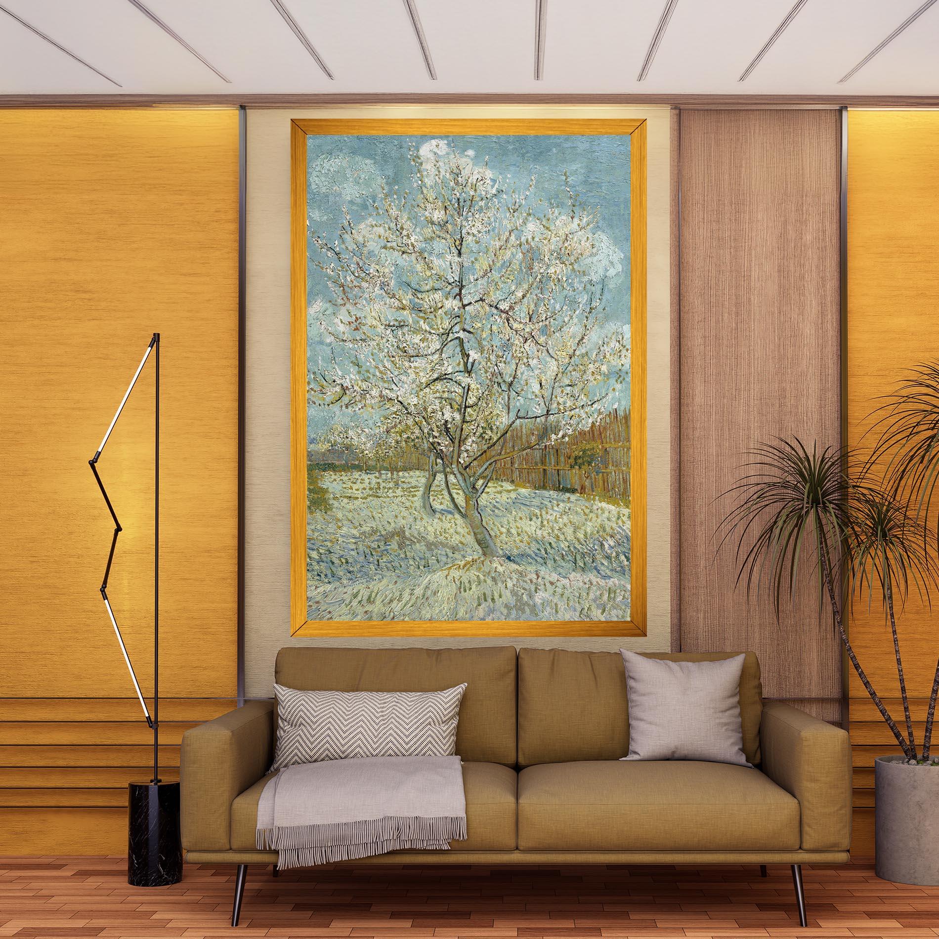 Leinwandbild De Roze Perzikboom mockup 9