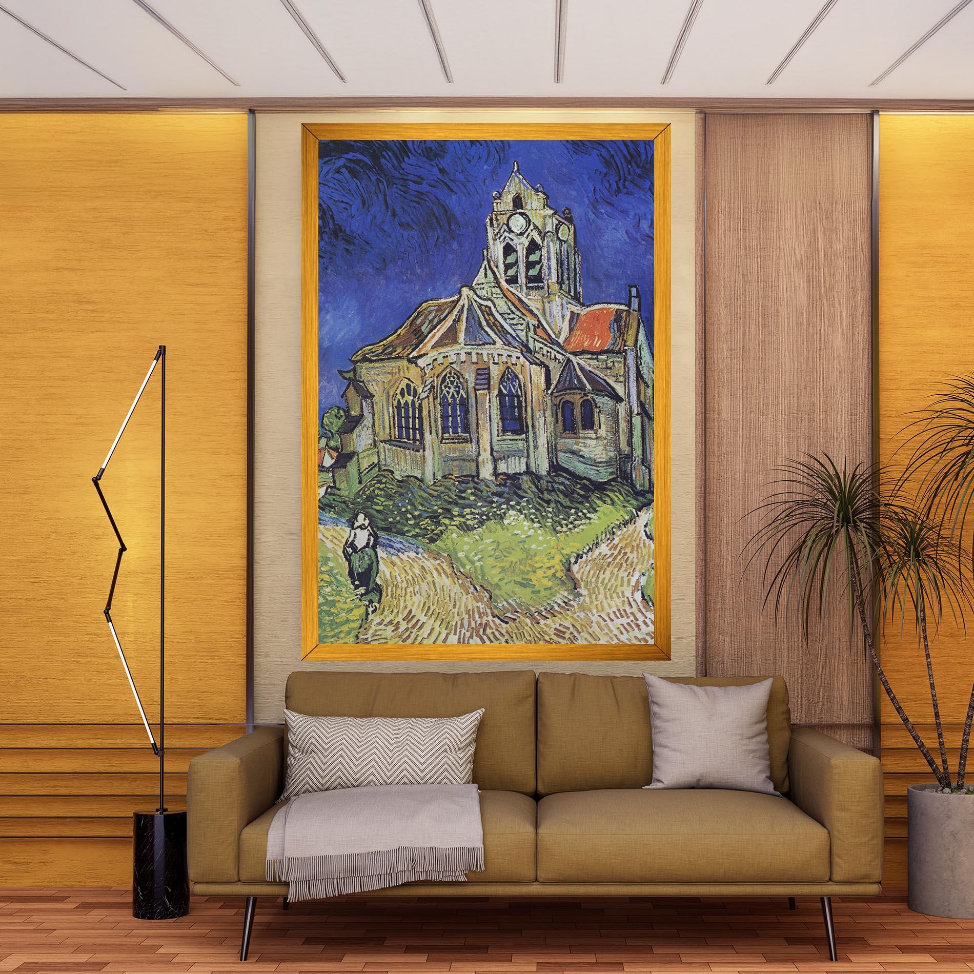 Leinwandbild The Church At Auvers mockup 9