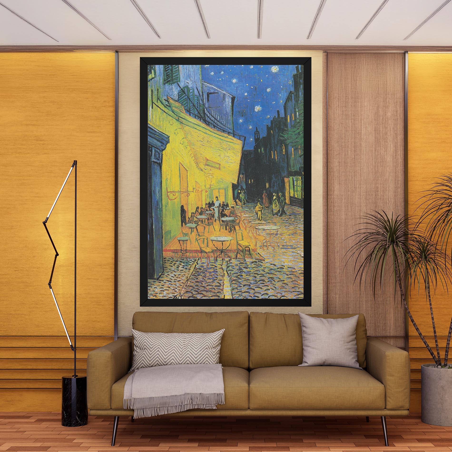 Leinwandbild Cafe Terrace At Night mockup 9