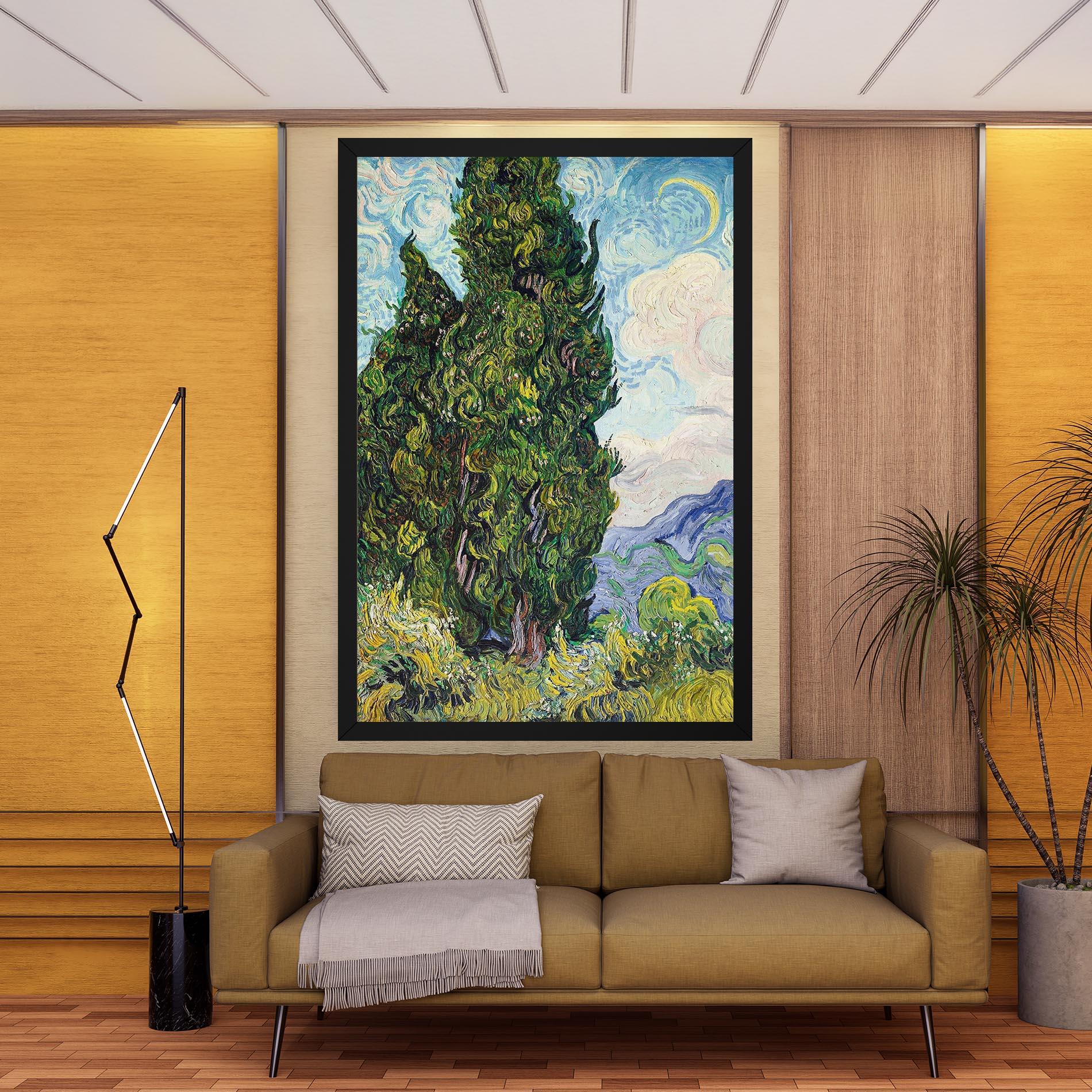 Leinwandbild Cypresses mockup 9