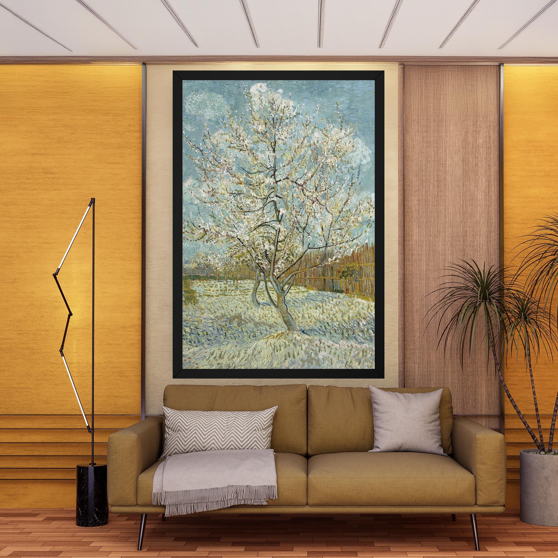 Leinwandbild De Roze Perzikboom mockup 9