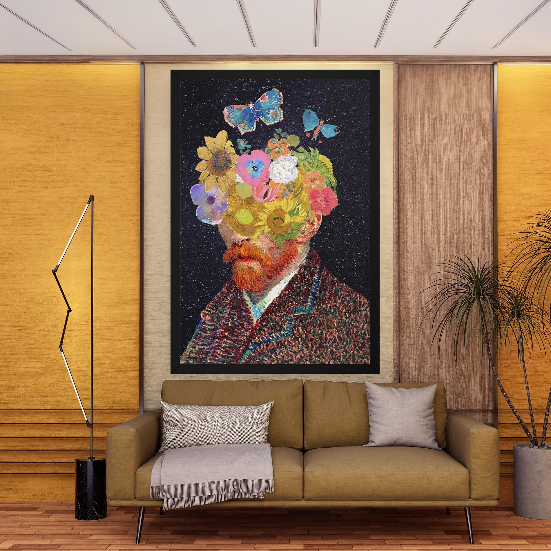 Leinwandbild Flower Self Portrait mockup 9