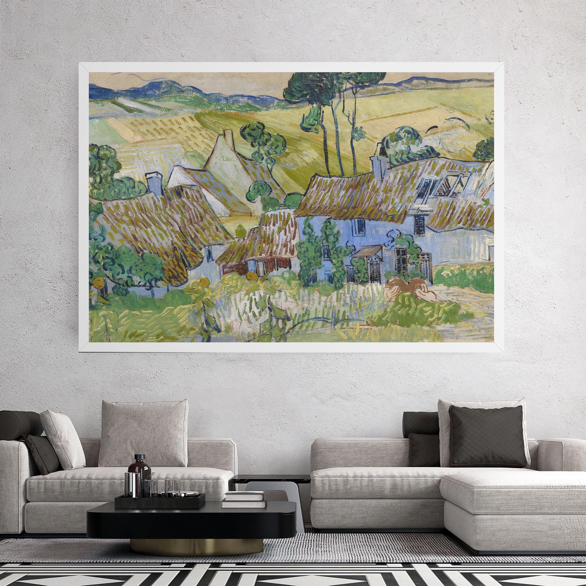 Leinwandbild Farms Near Auvers mockup 2