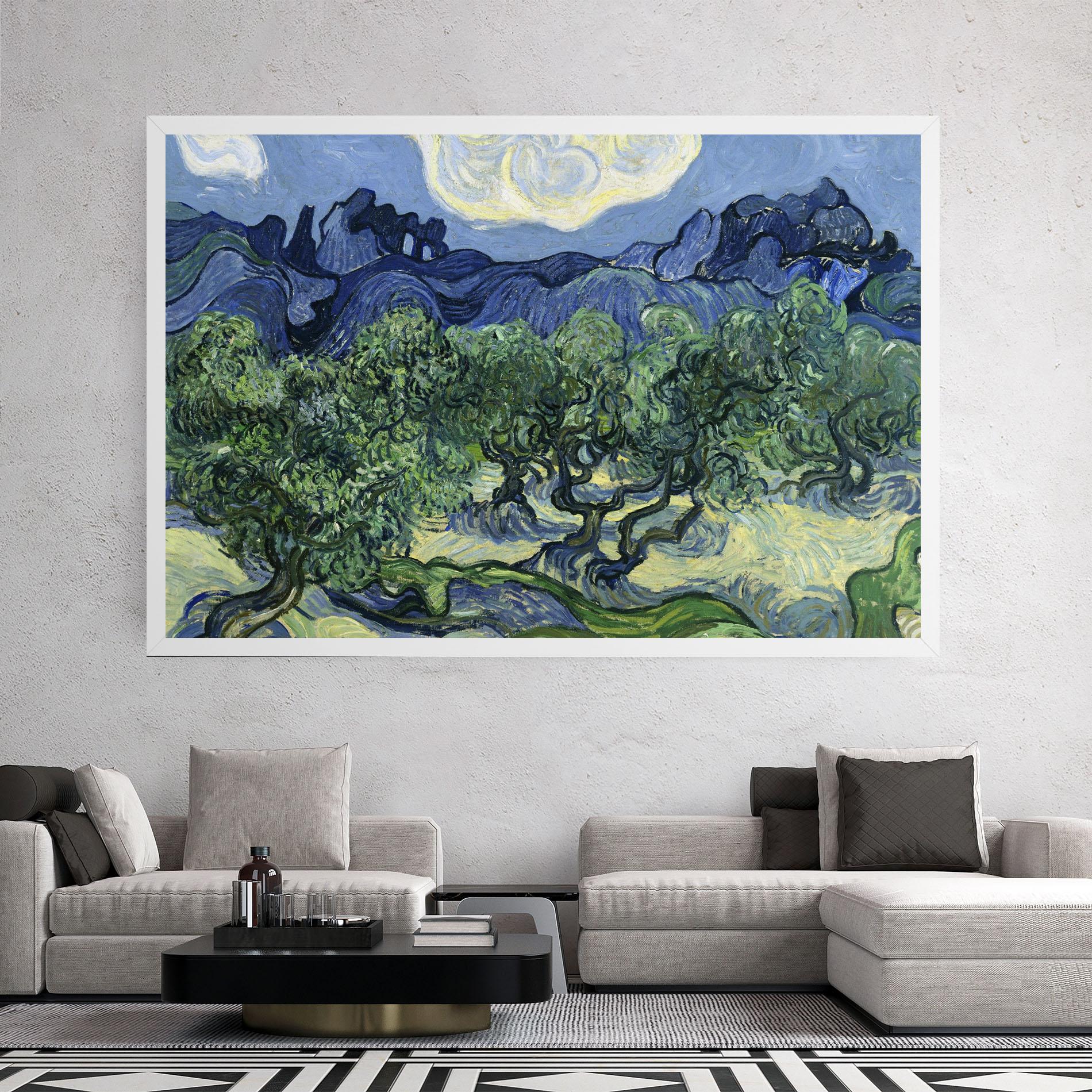 Leinwandbild Olive Trees Alpilles mockup 2