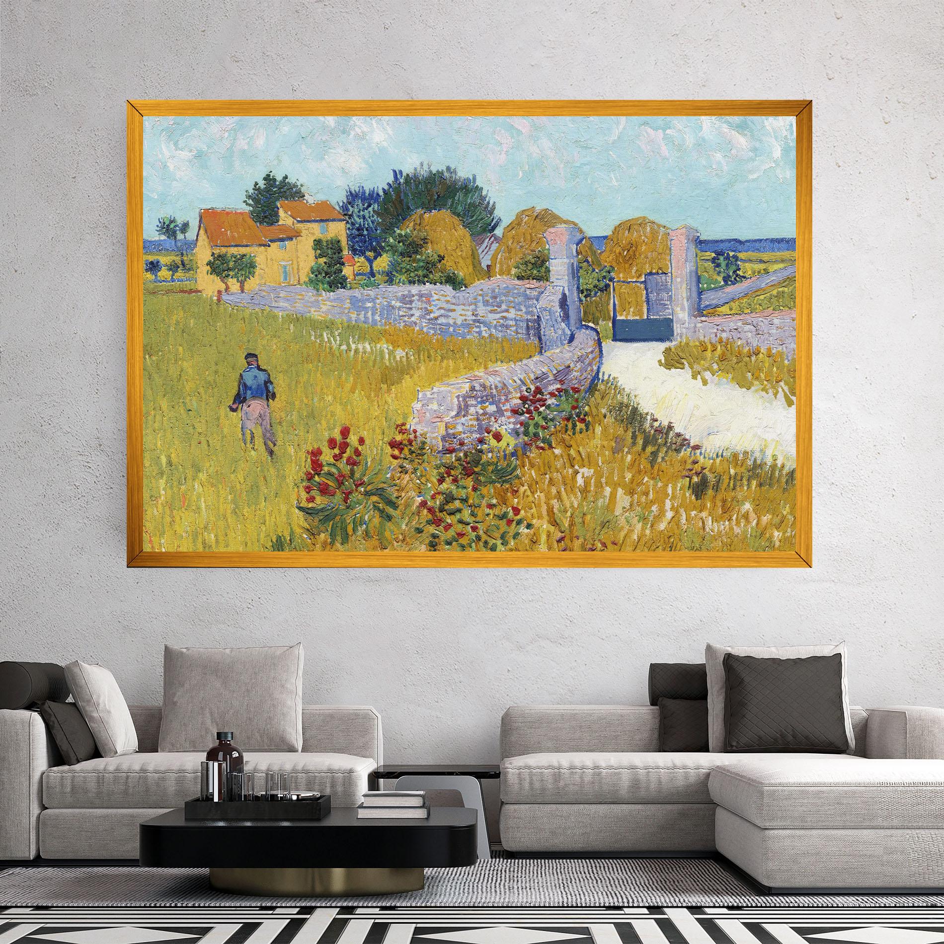 Leinwandbild Farmhouse In Provence mockup 2