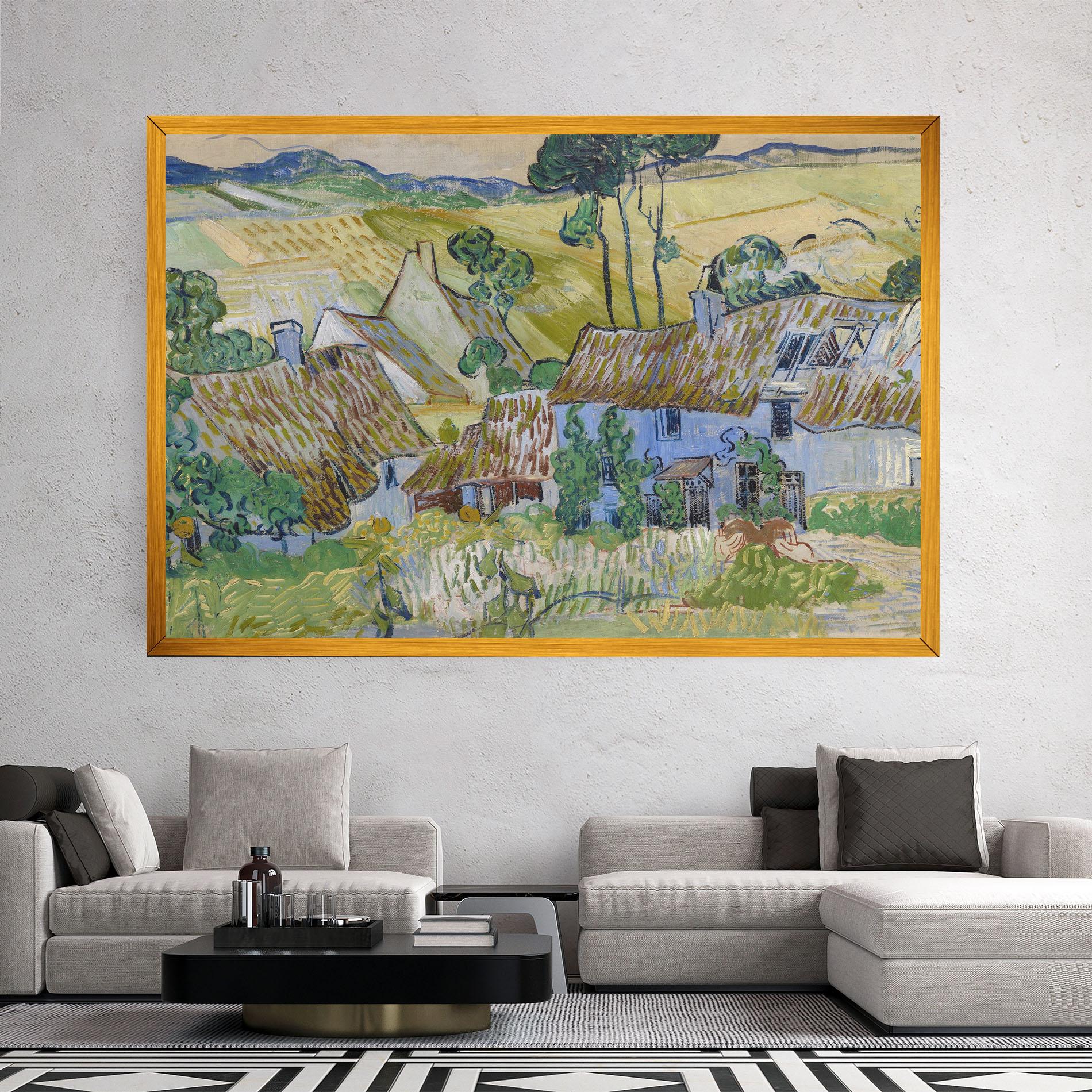 Leinwandbild Farms Near Auvers mockup 2