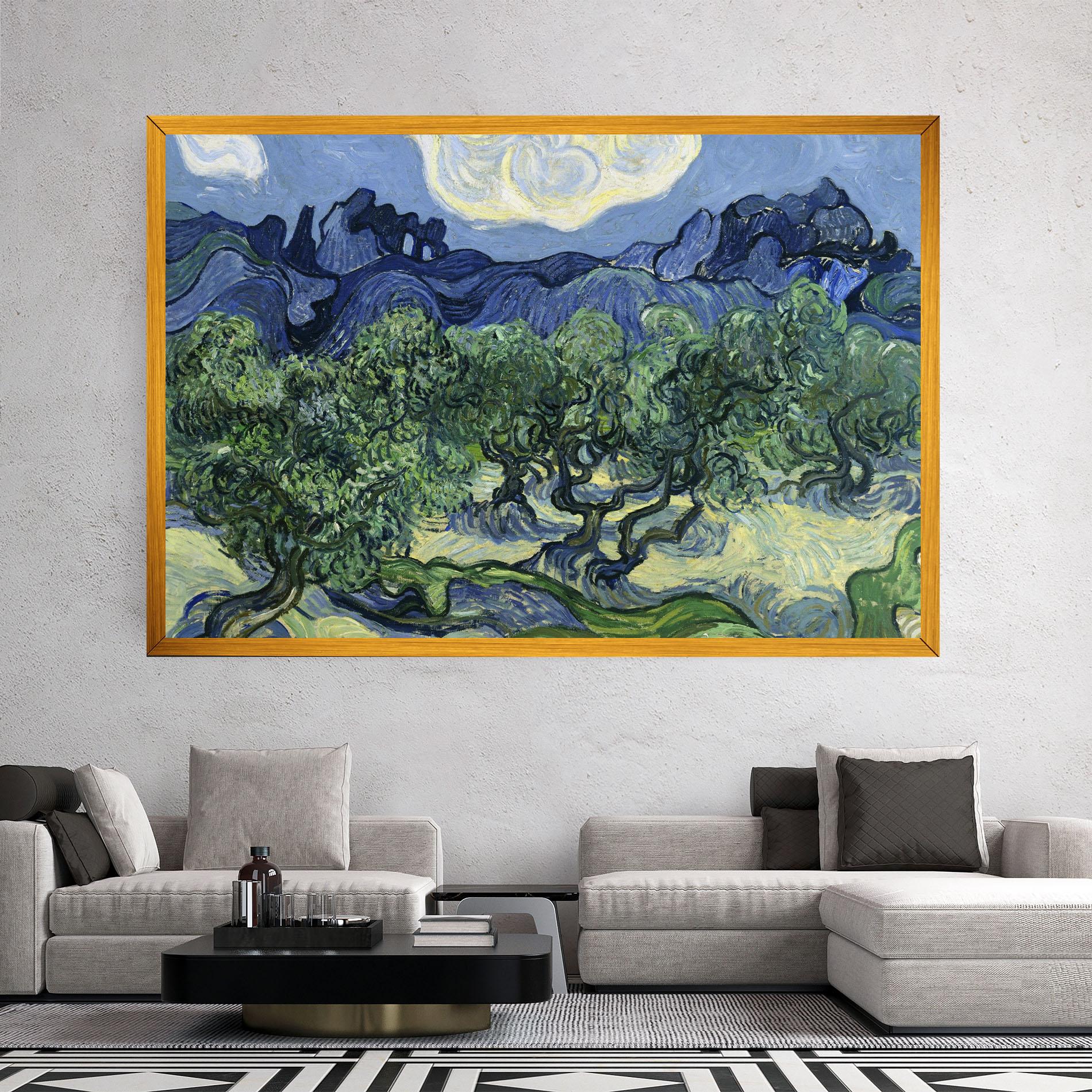 Leinwandbild Olive Trees Alpilles mockup 2