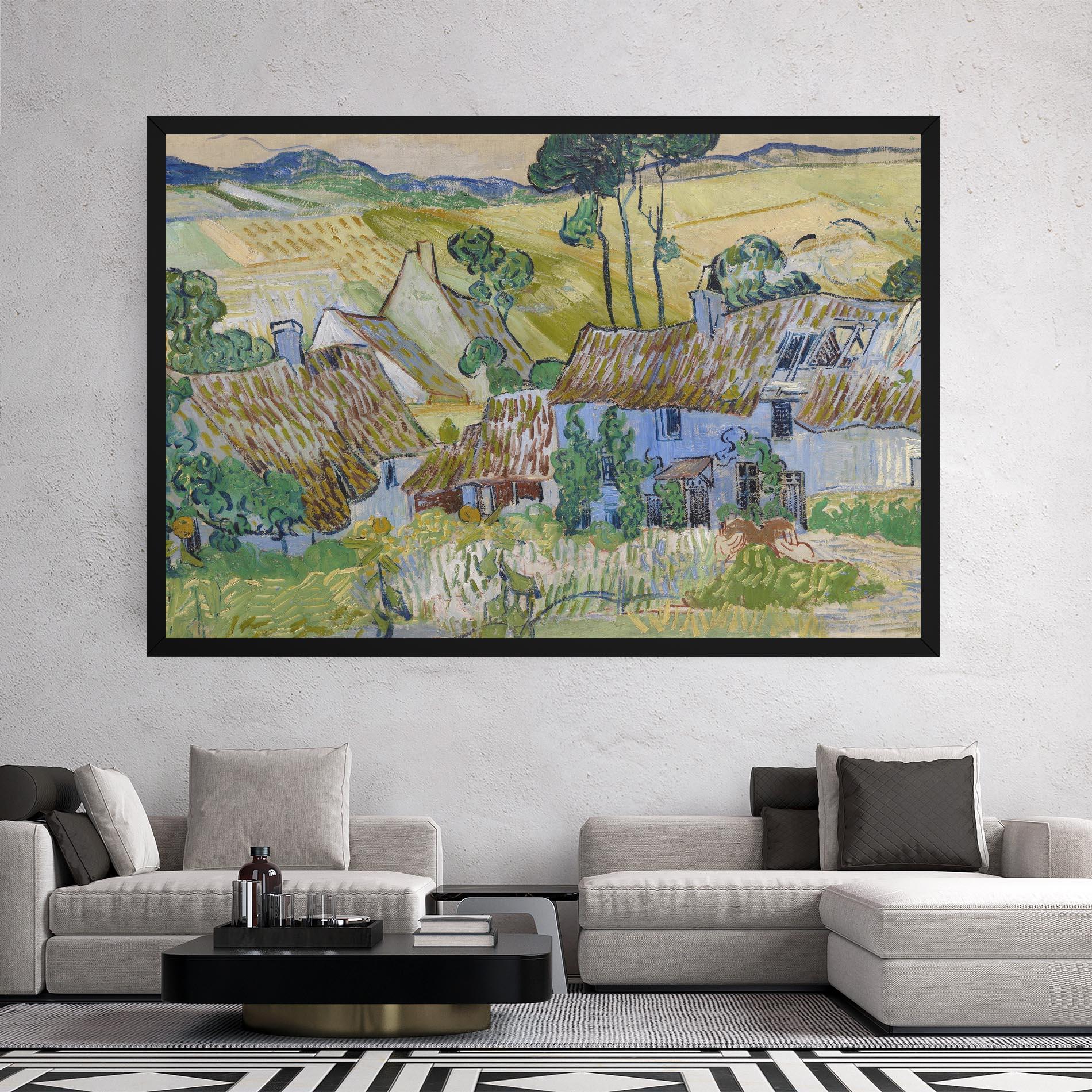 Leinwandbild Farms Near Auvers mockup 2
