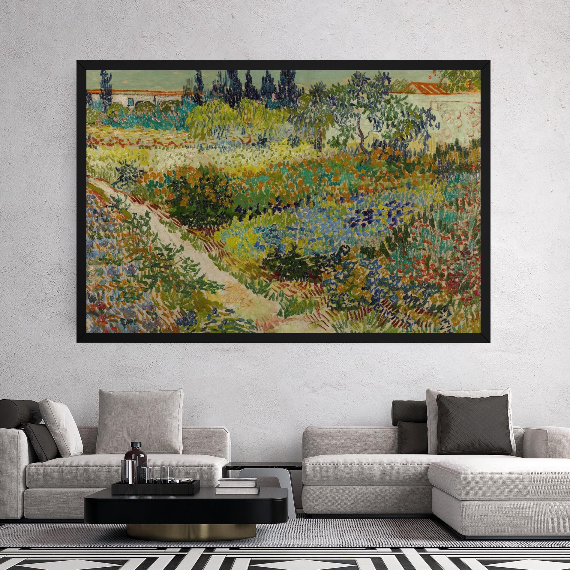 Leinwandbild Garden At Arles mockup 2