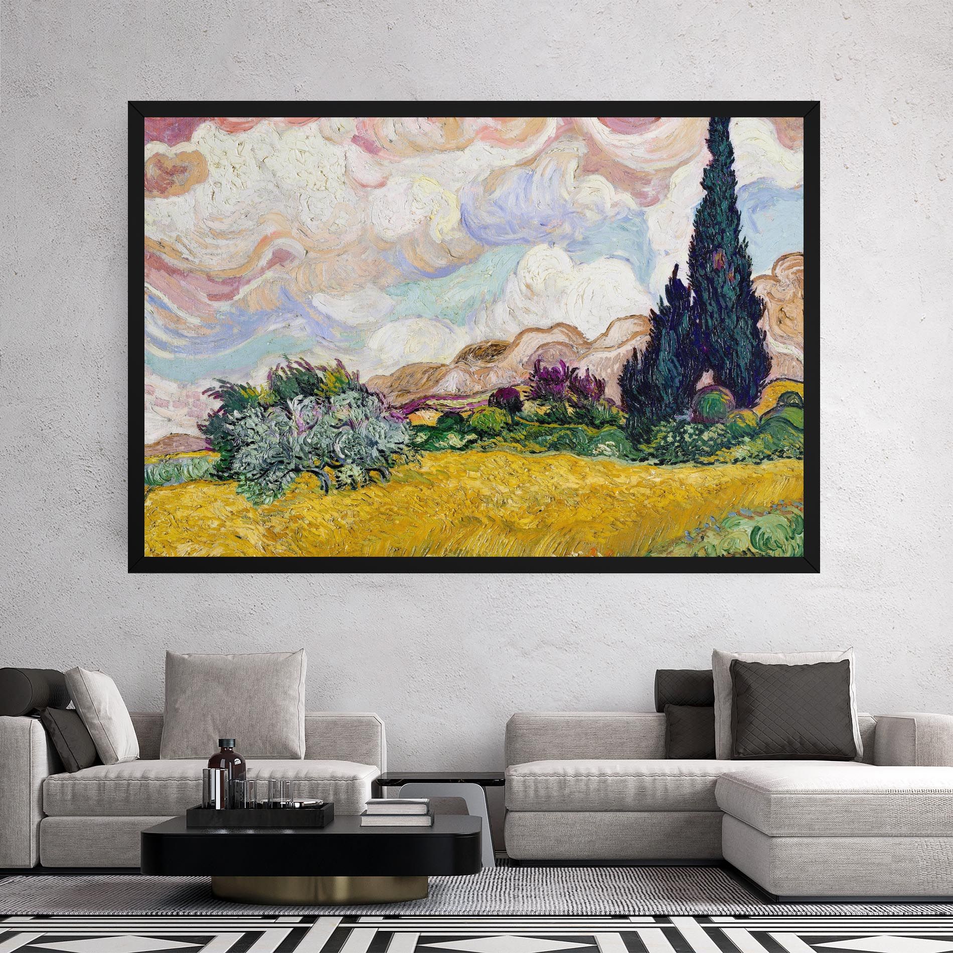 Pastel Wheat Field mockup 2