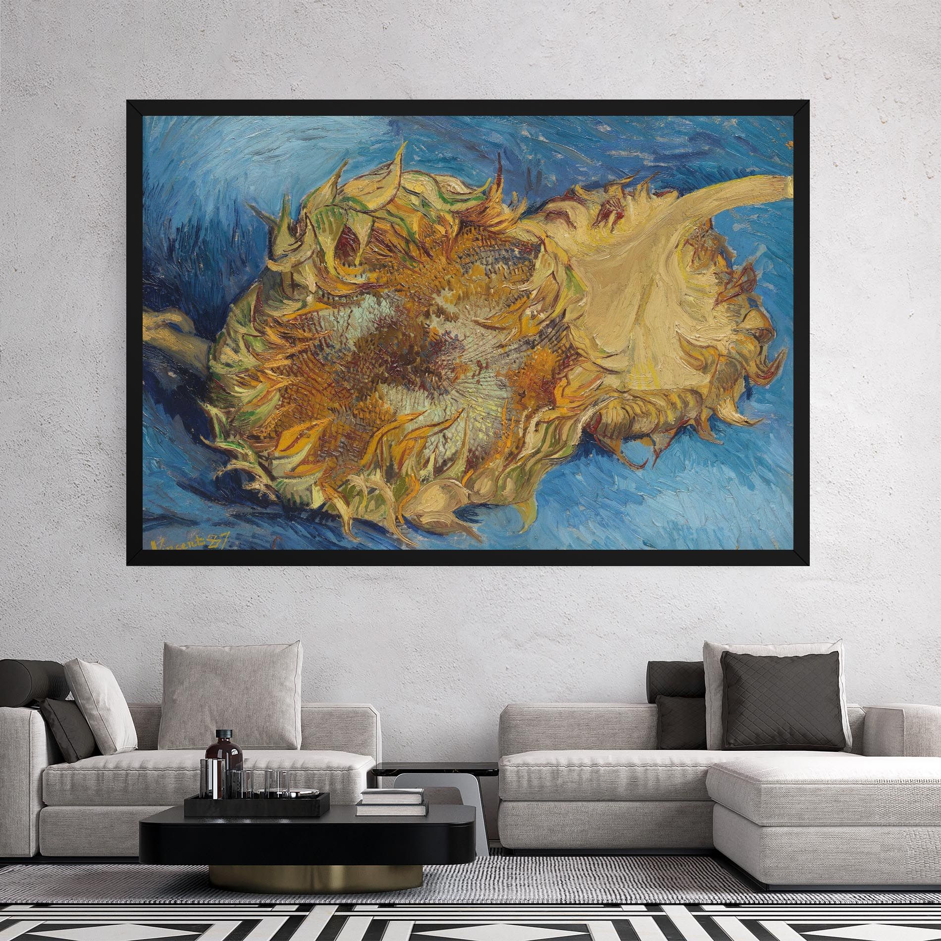 Sunflowers Van Gogh mockup 2