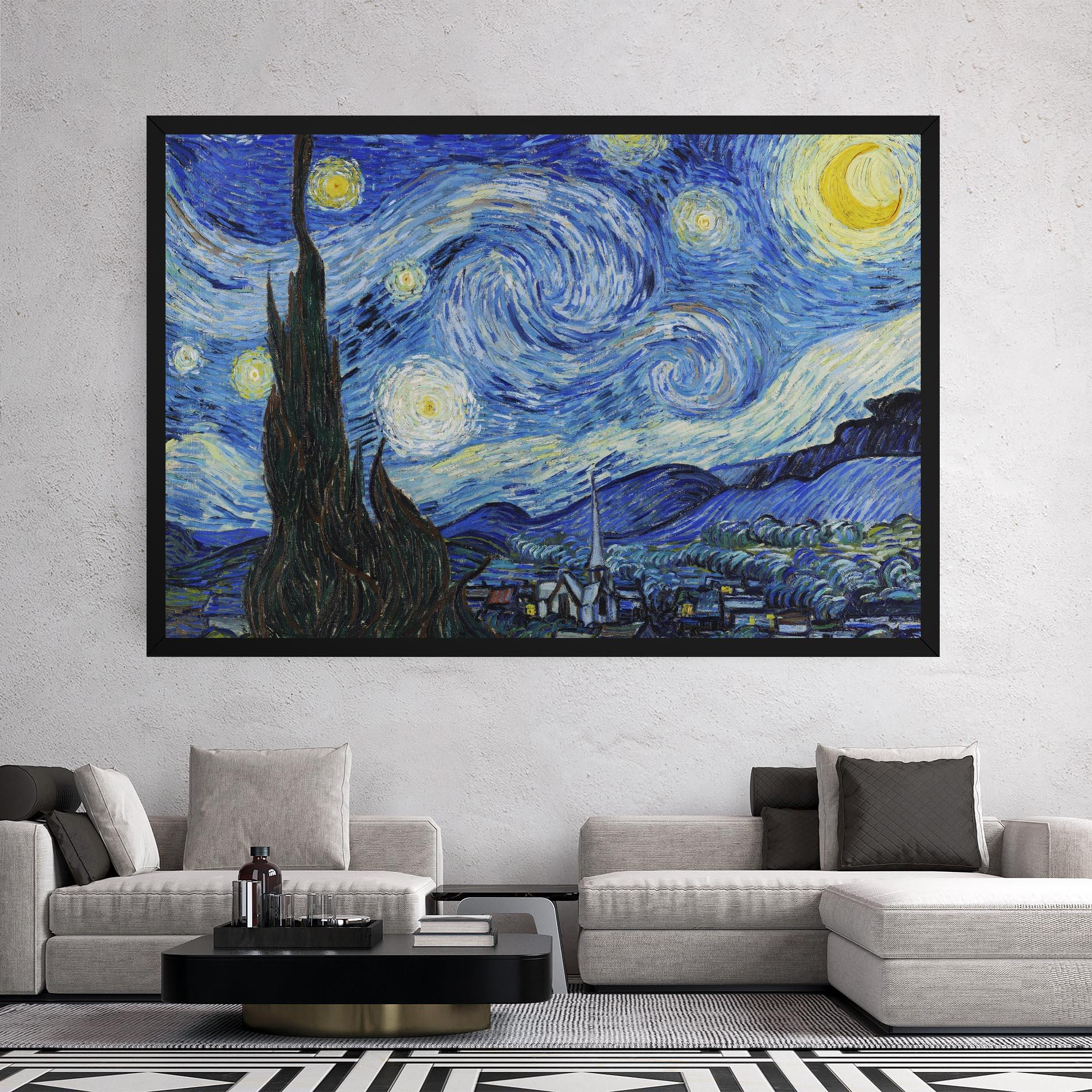Leinwandbild The Starry Night mockup 2