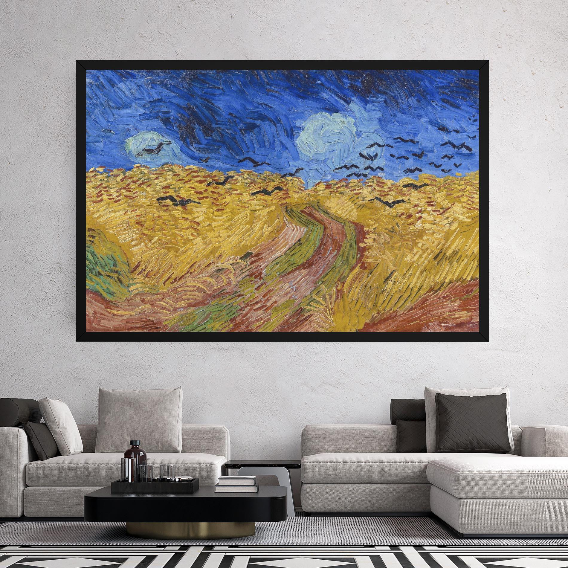 Leinwandbild Wheatfield Crows mockup 2