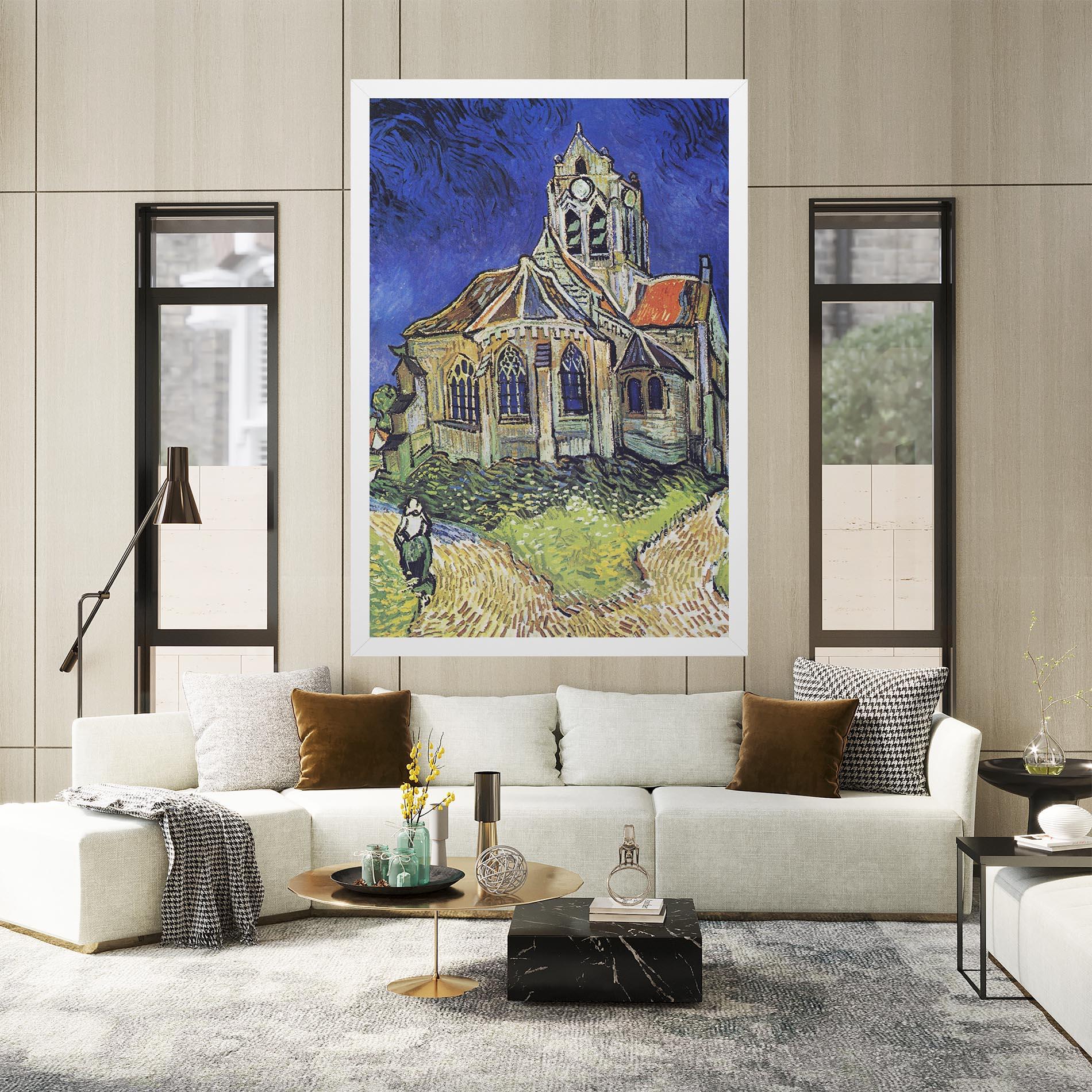 Leinwandbild The Church At Auvers mockup 2