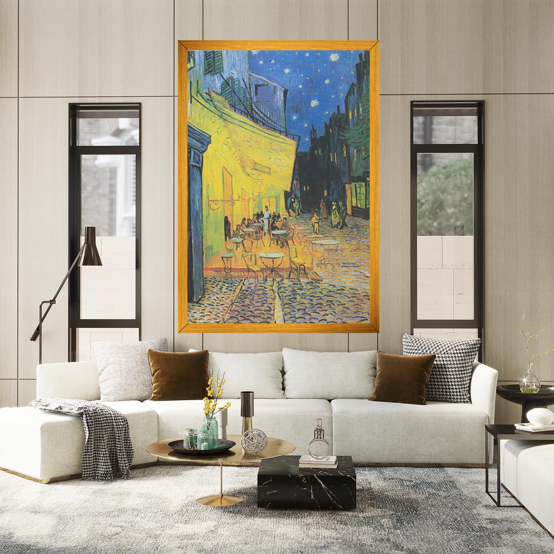 Leinwandbild Cafe Terrace At Night mockup 2